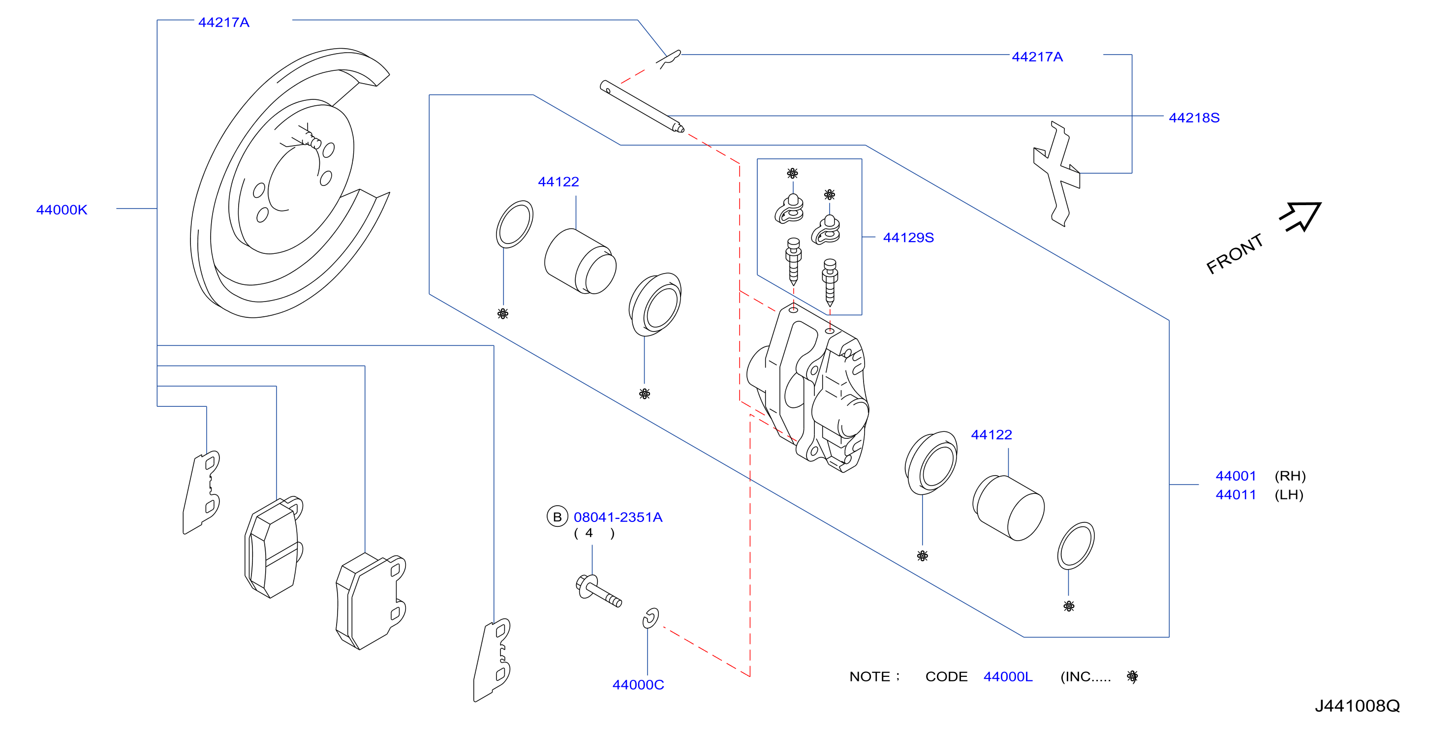 Diagram REAR BRAKE for your 2004 INFINITI G35   