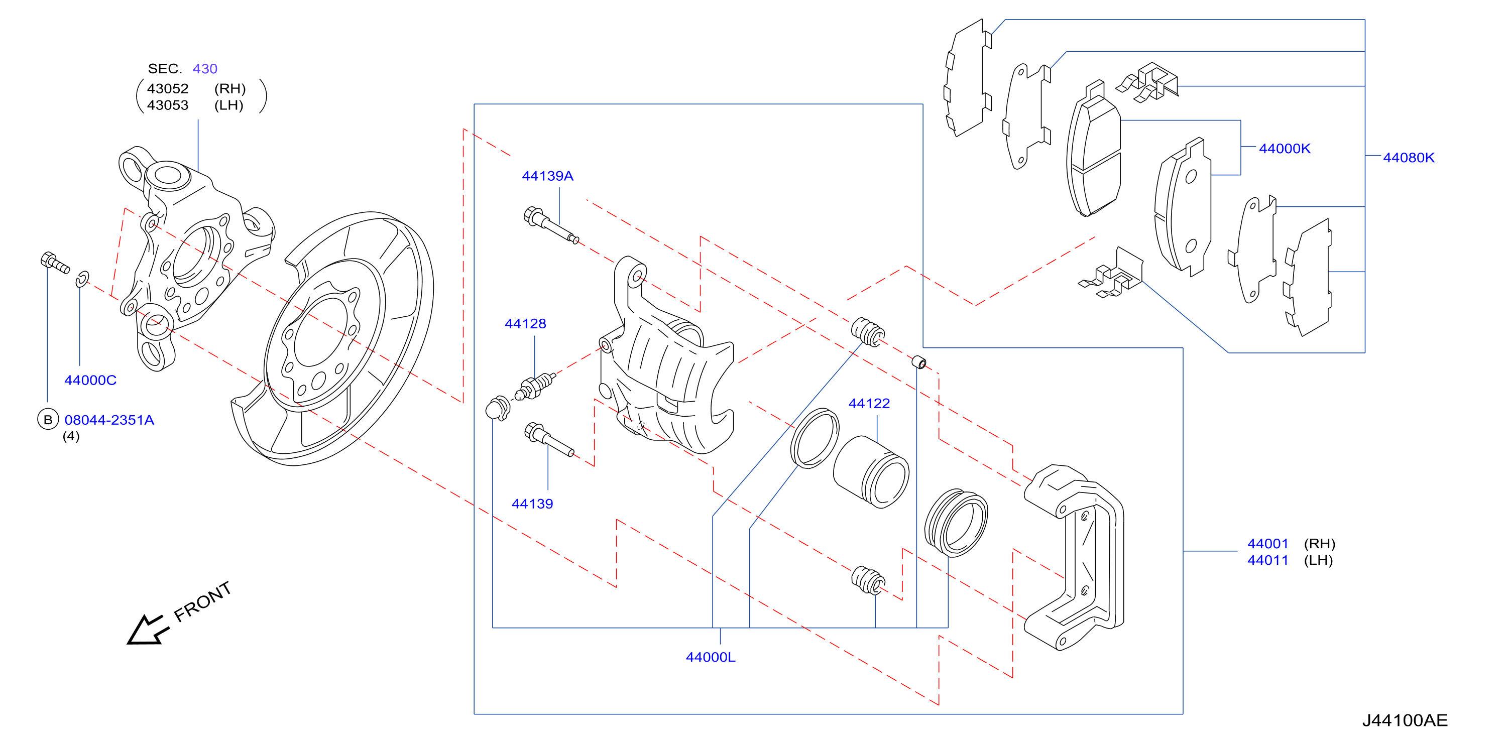 Diagram REAR BRAKE for your Nissan Titan  