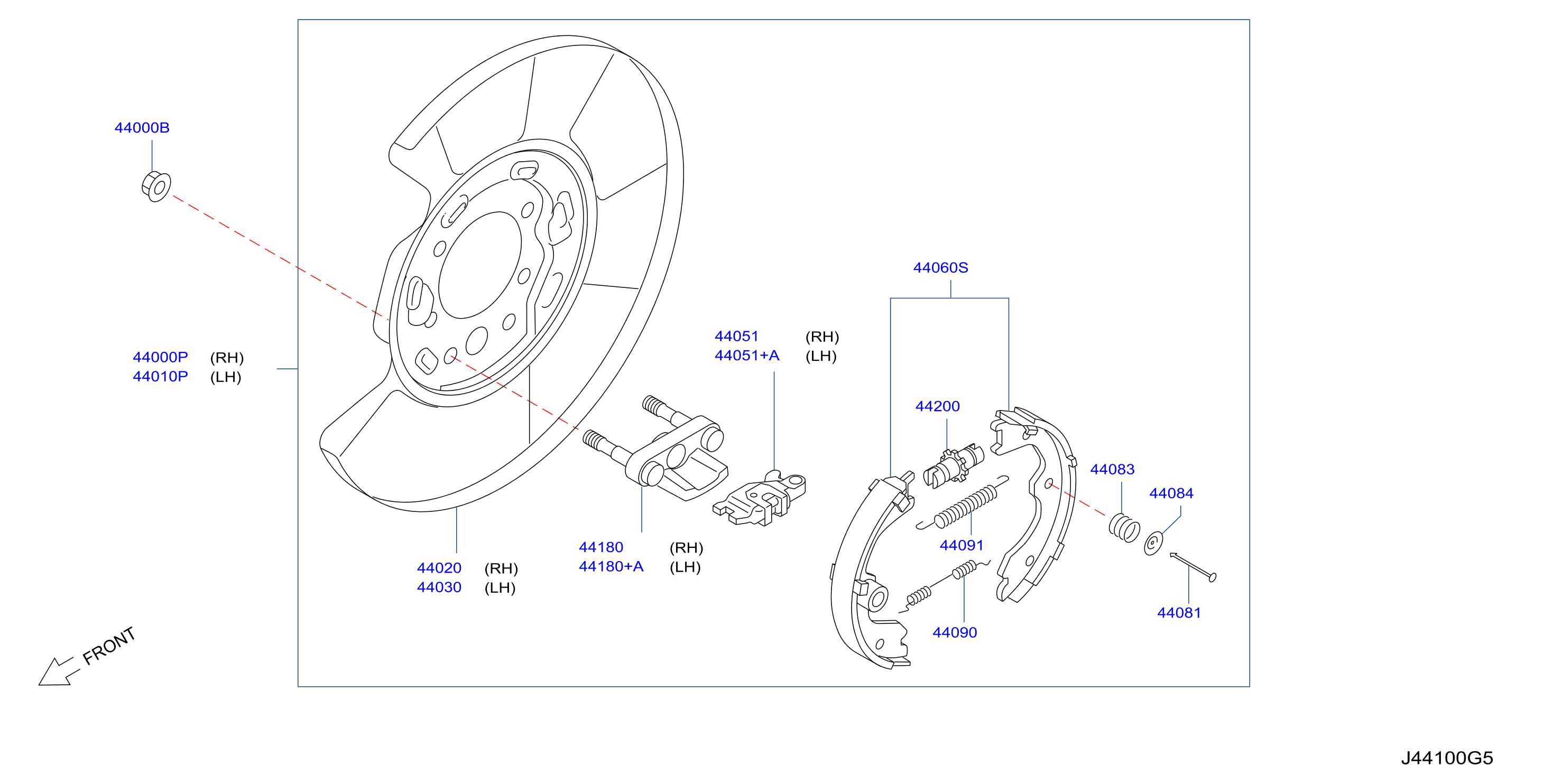 Diagram REAR BRAKE for your 2007 INFINITI M35   