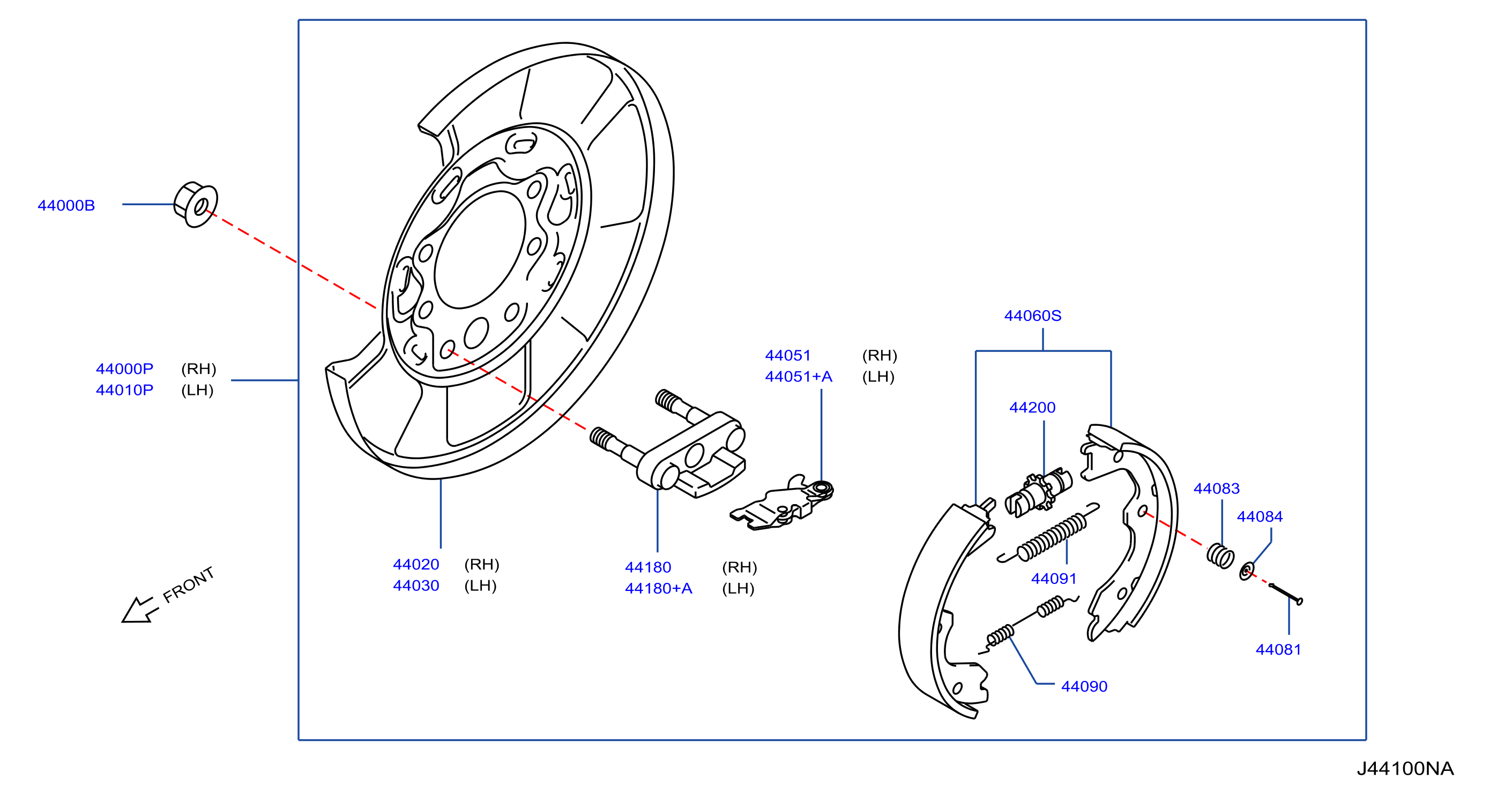 Diagram FRENO TRASERO for your 2016 Nissan NV200   