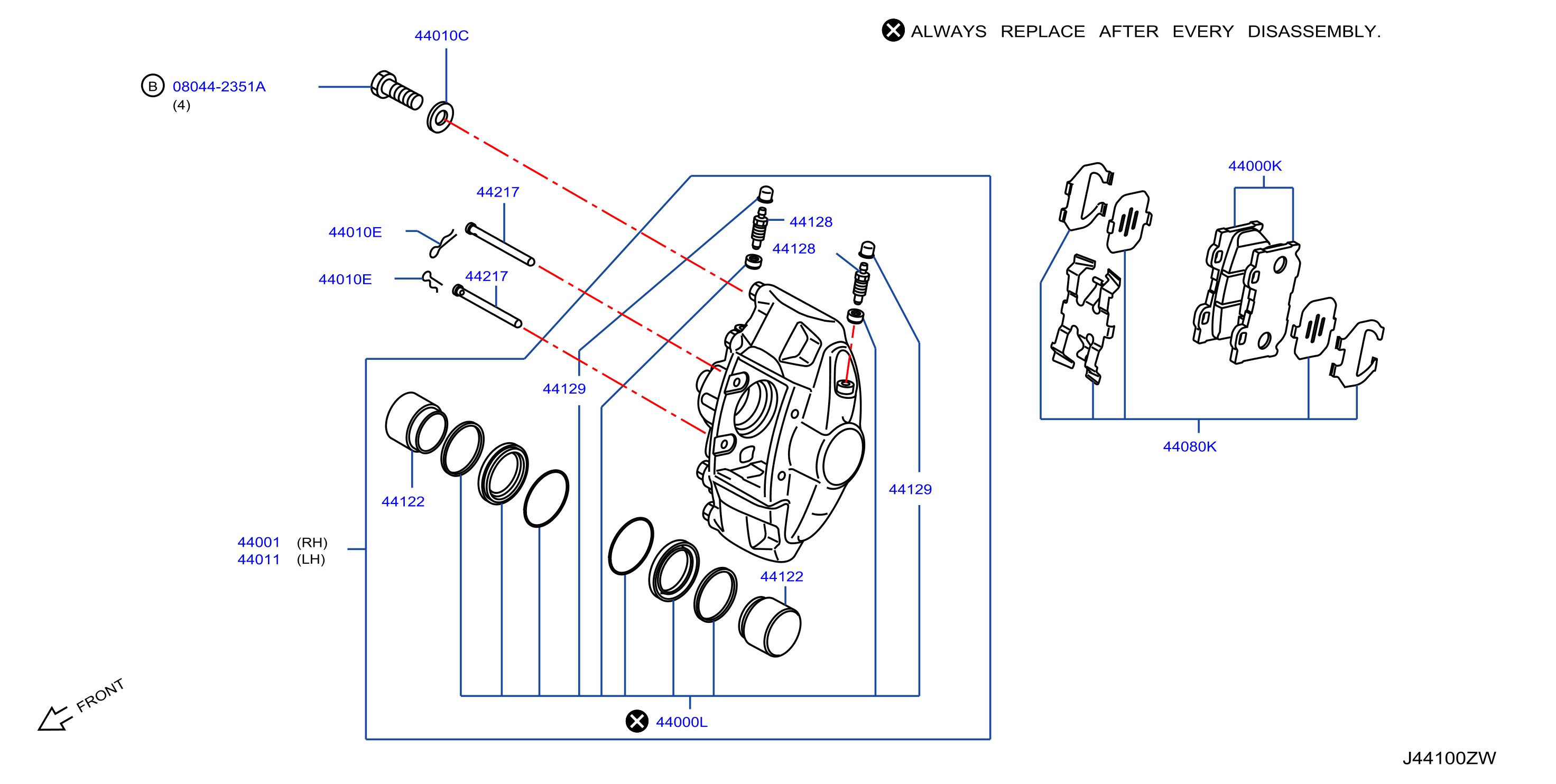 Diagram REAR BRAKE for your 2006 INFINITI QX56   