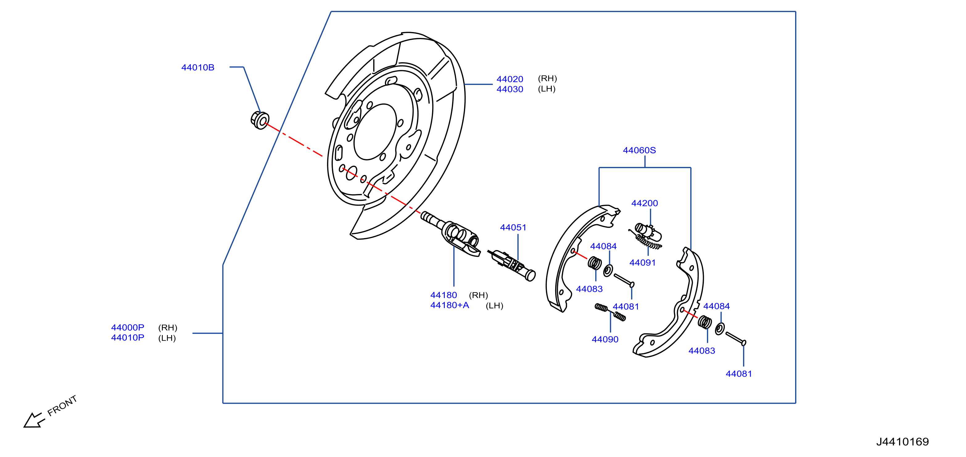 Diagram REAR BRAKE for your 2020 INFINITI Q60 3.0L V6 AT 2WD TT COUPE SPORTS 