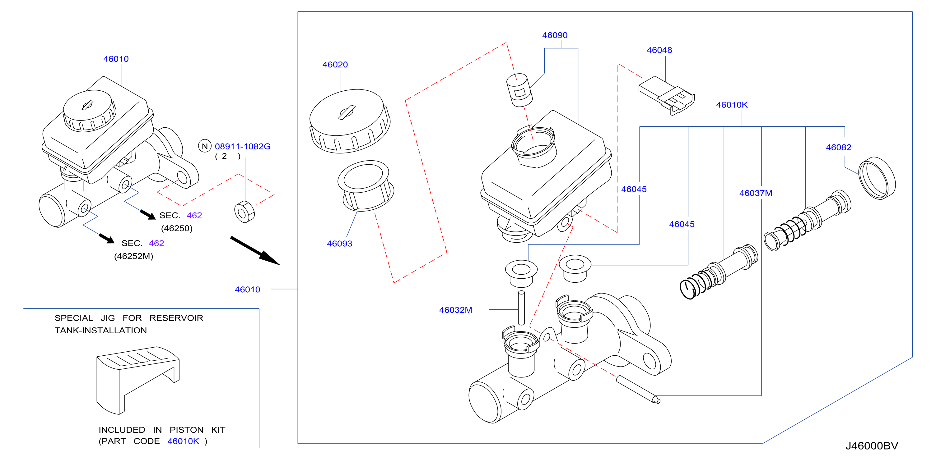 Diagram CILINDRO MAESTRO DEL FRENO for your 1999 Nissan Frontier   