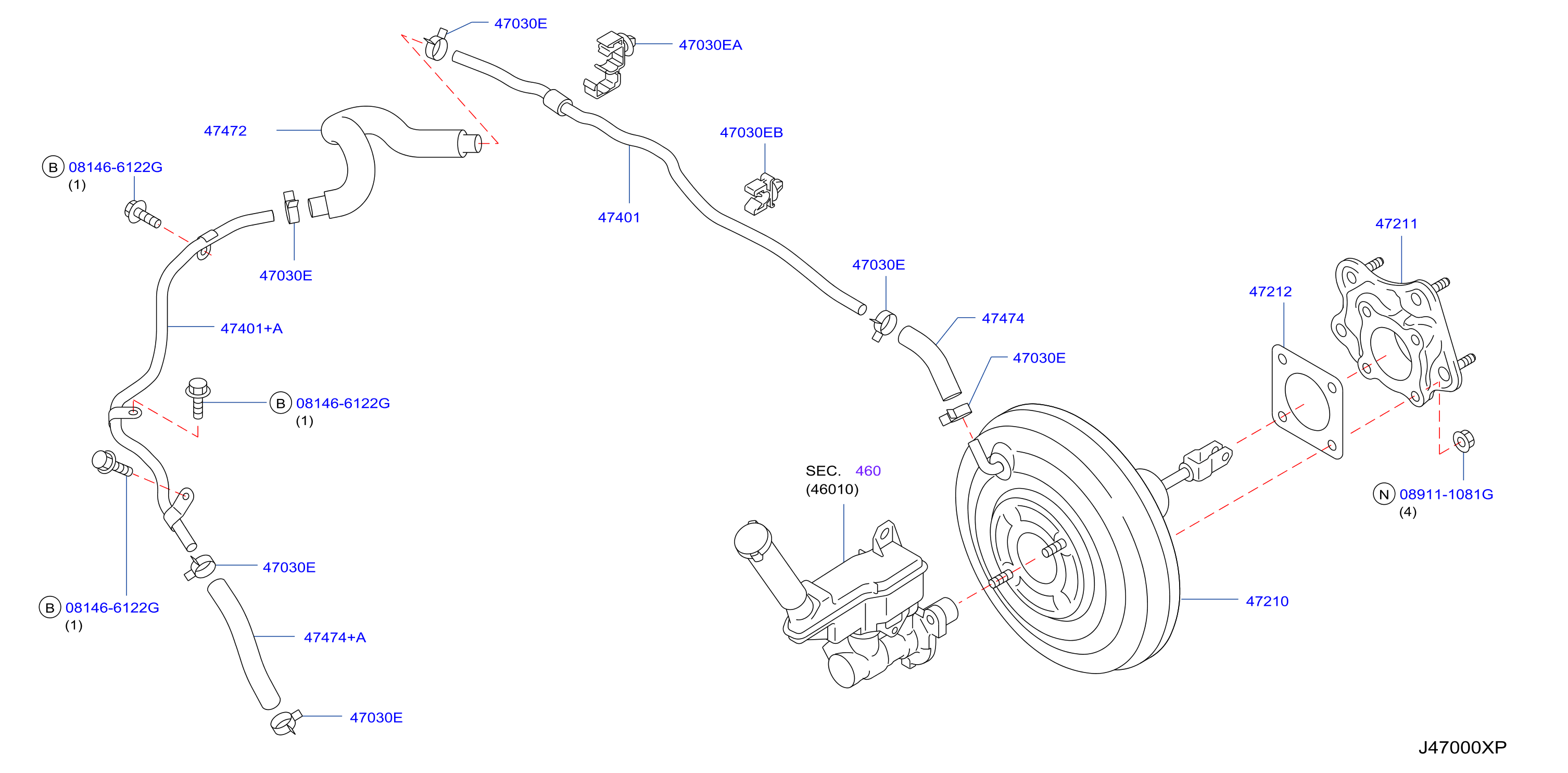 Diagram BRAKE SERVO &             SERVO CONTROL for your 2025 Nissan Rogue   