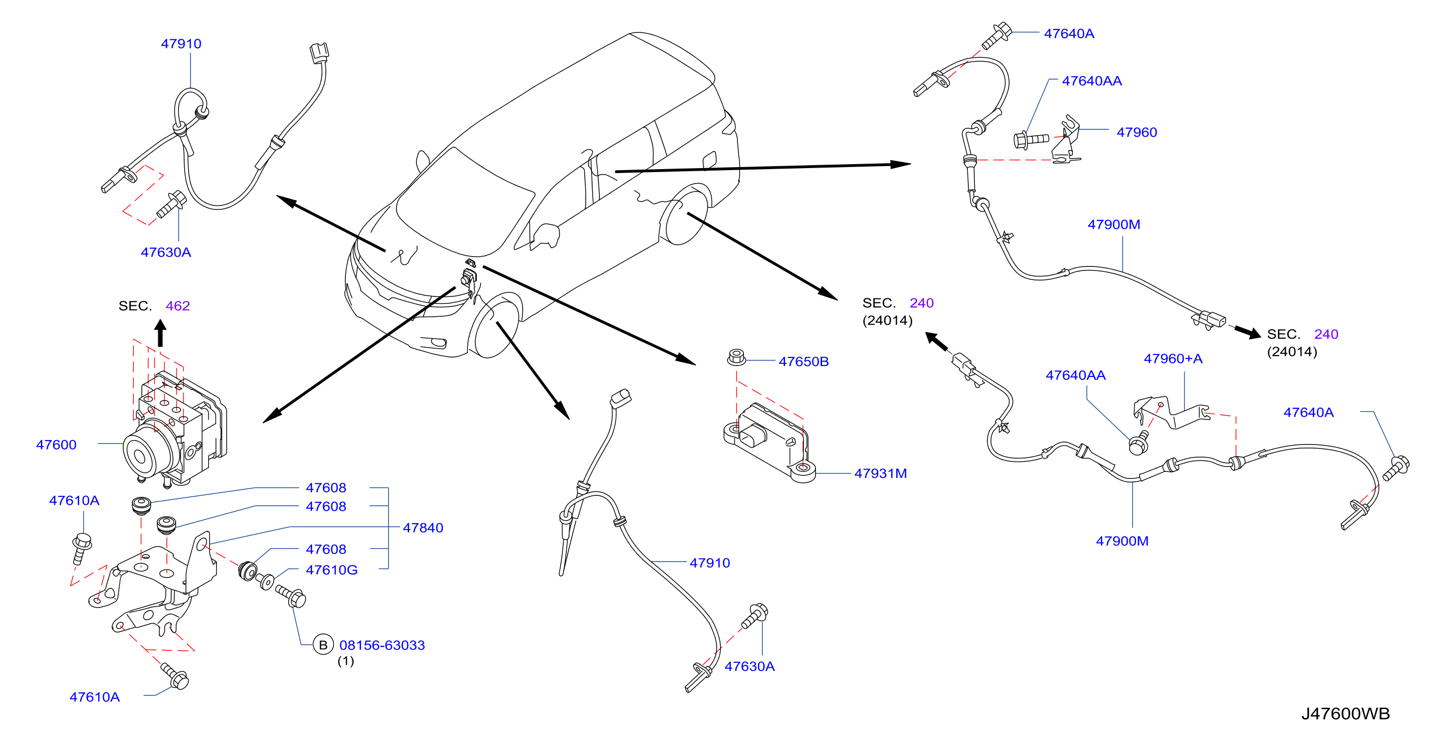 Diagram ANTI SKID CONTROL for your Nissan