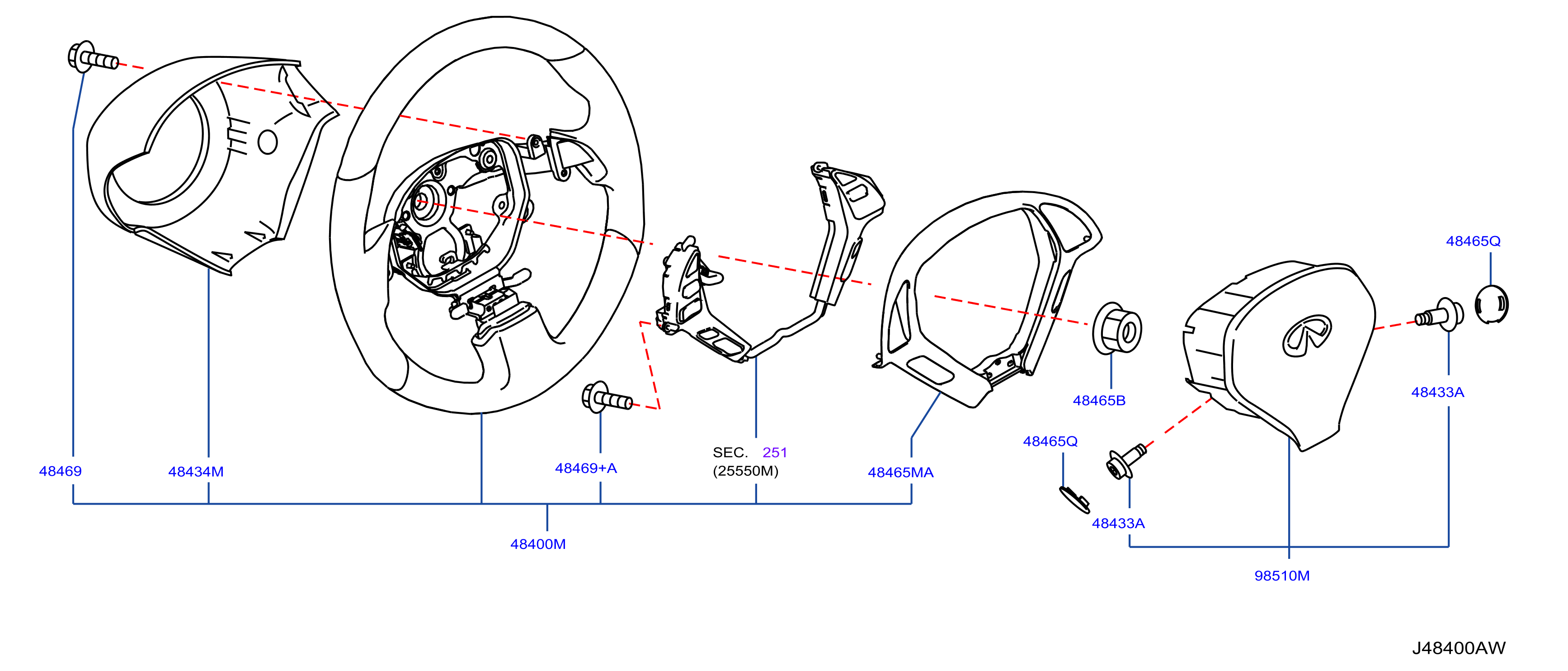 Diagram STEERING WHEEL for your 2014 INFINITI M70   