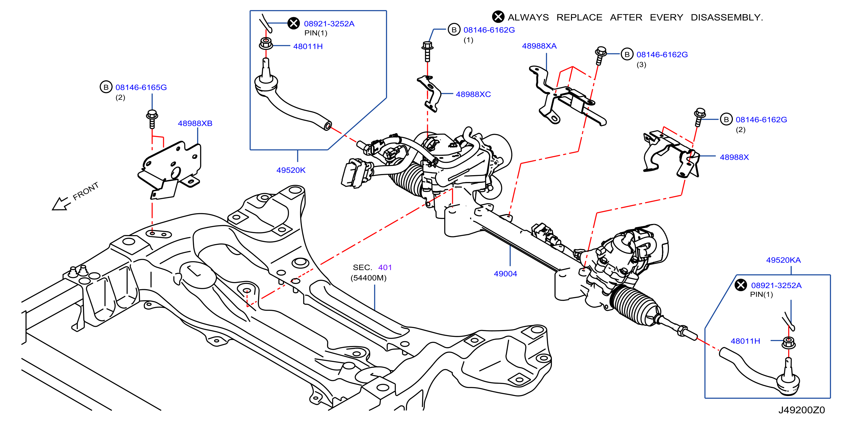 Diagram POWER STEERING GEAR for your 2015 INFINITI M37   