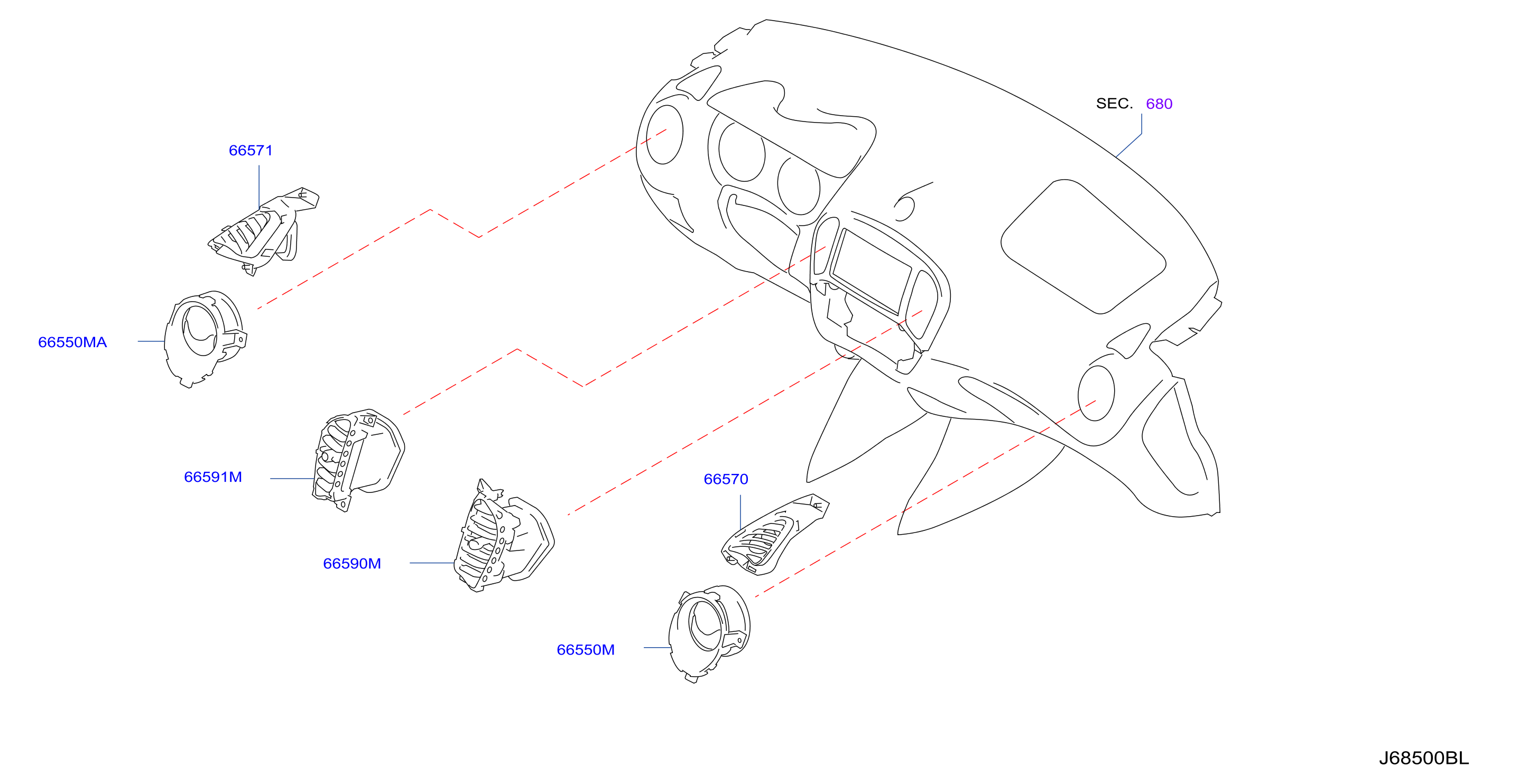 Diagram VENTILATOR for your Nissan Juke  