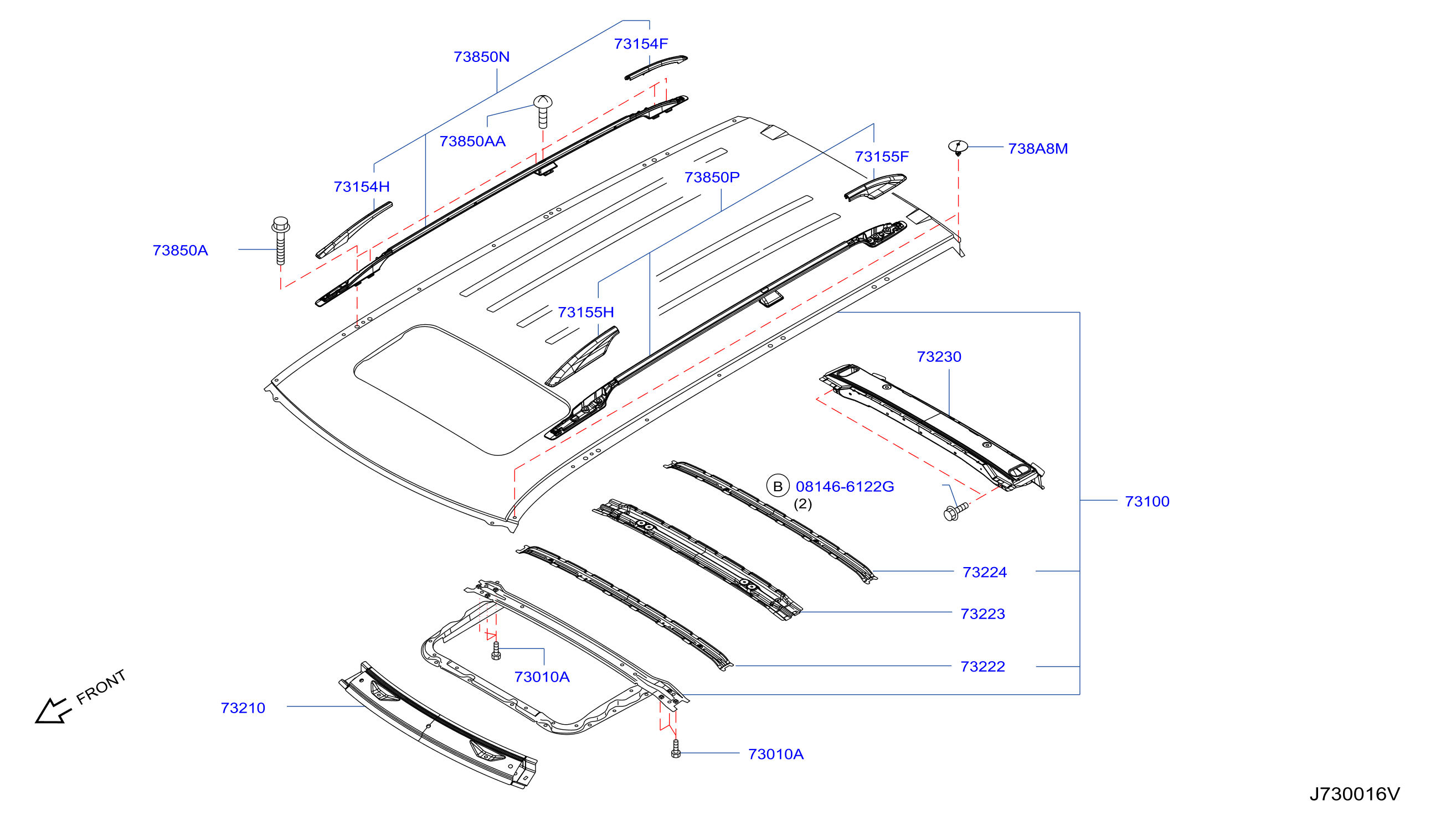 Diagram ROOF PANEL & FITTING for your 1978 Nissan 280ZX   