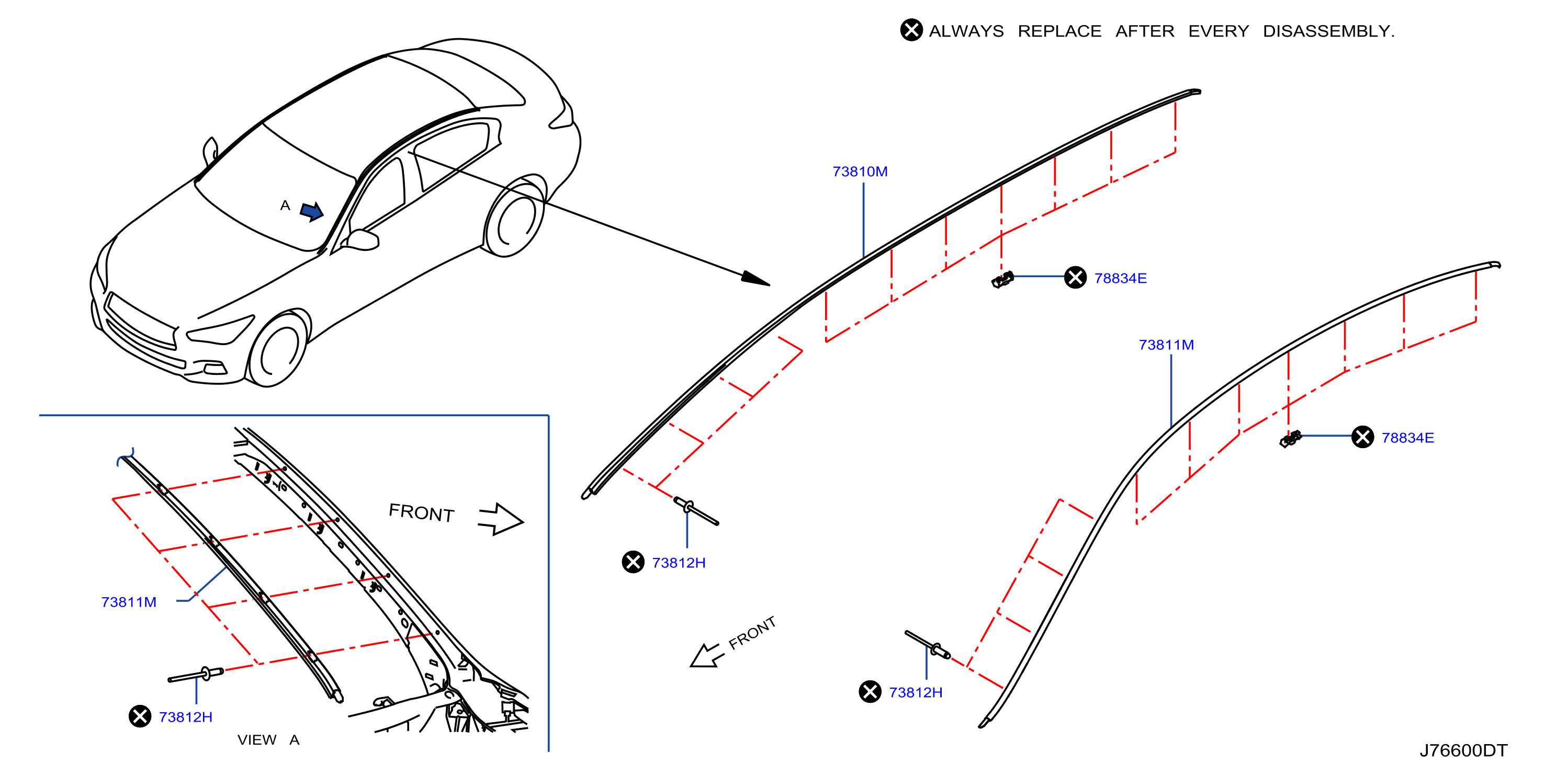 Diagram BODY SIDE MOULDING for your INFINITI FX35  
