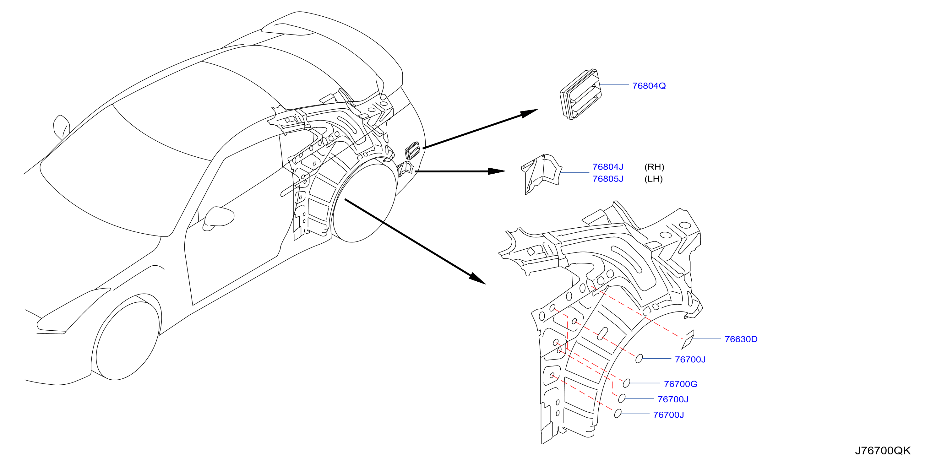 Diagram BODY SIDE FITTING for your 2021 Nissan GT-R   