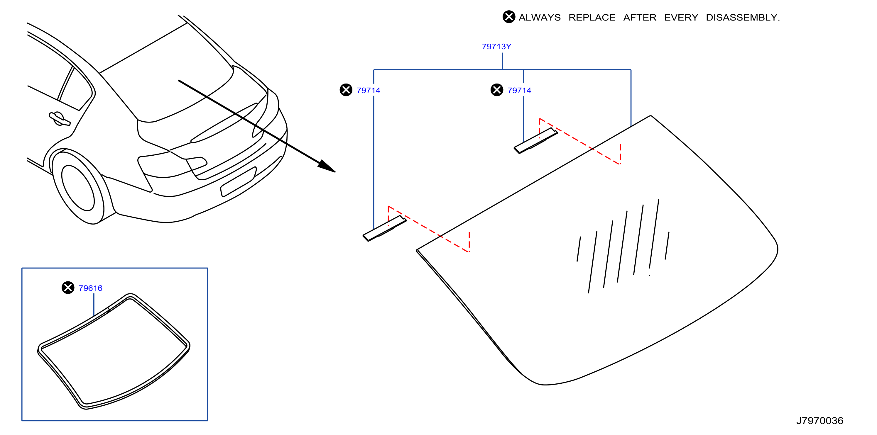 Diagram REAR WINDOW for your 2008 INFINITI QX50   