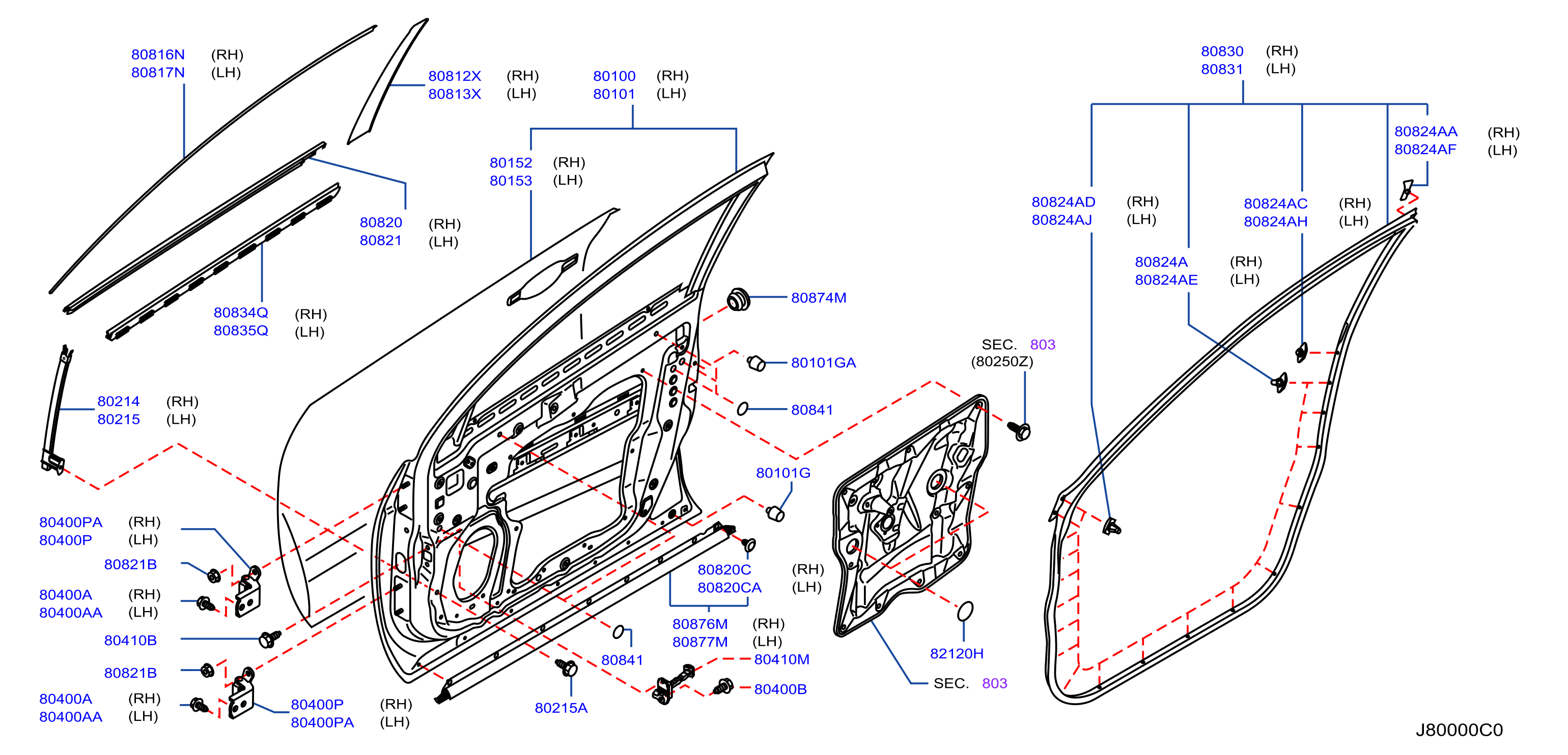 Diagram FRONT DOOR PANEL & FITTING for your 2014 Nissan Versa Note   