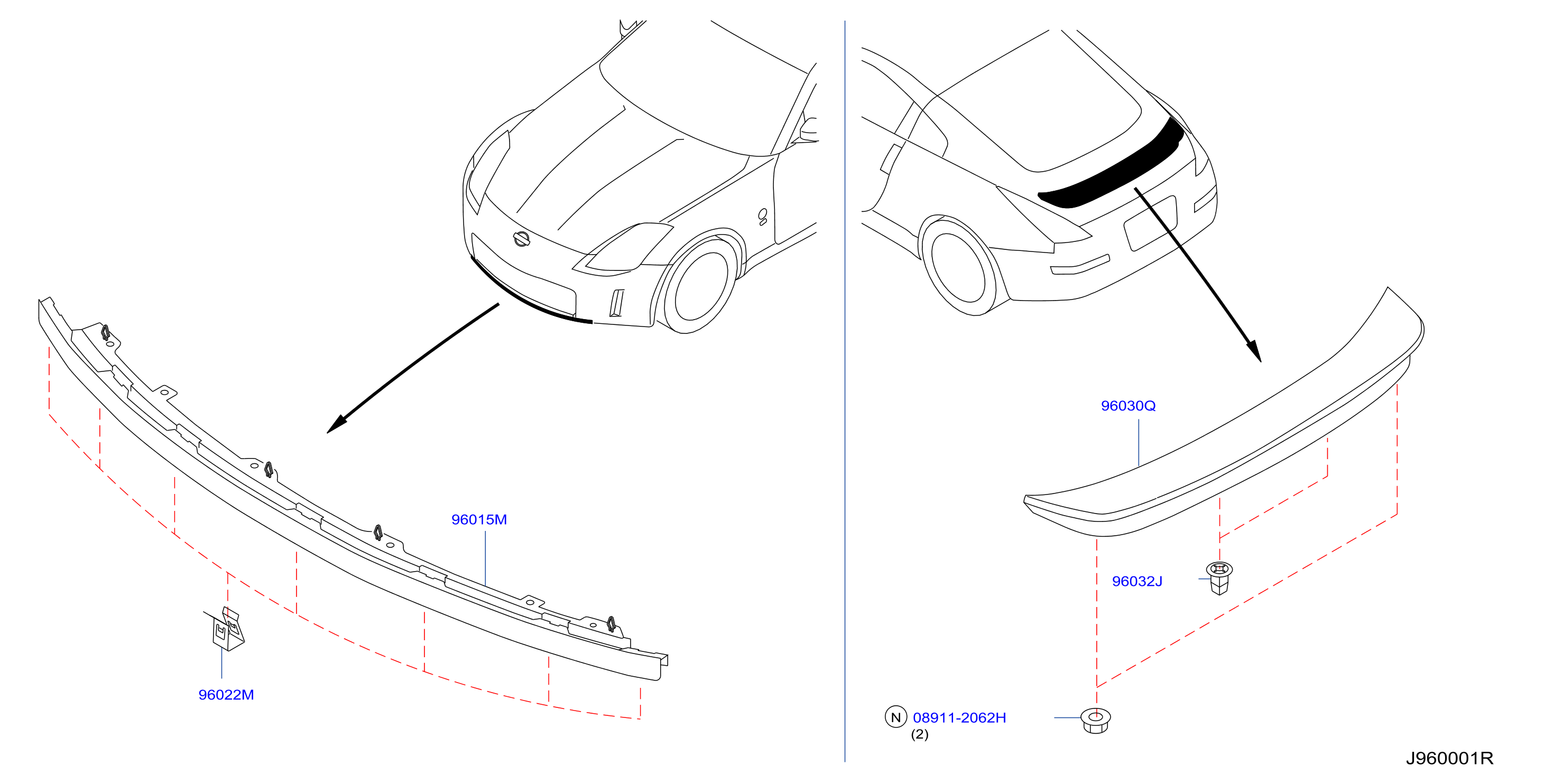 Diagram CARENADO for your 2015 Nissan Juke   