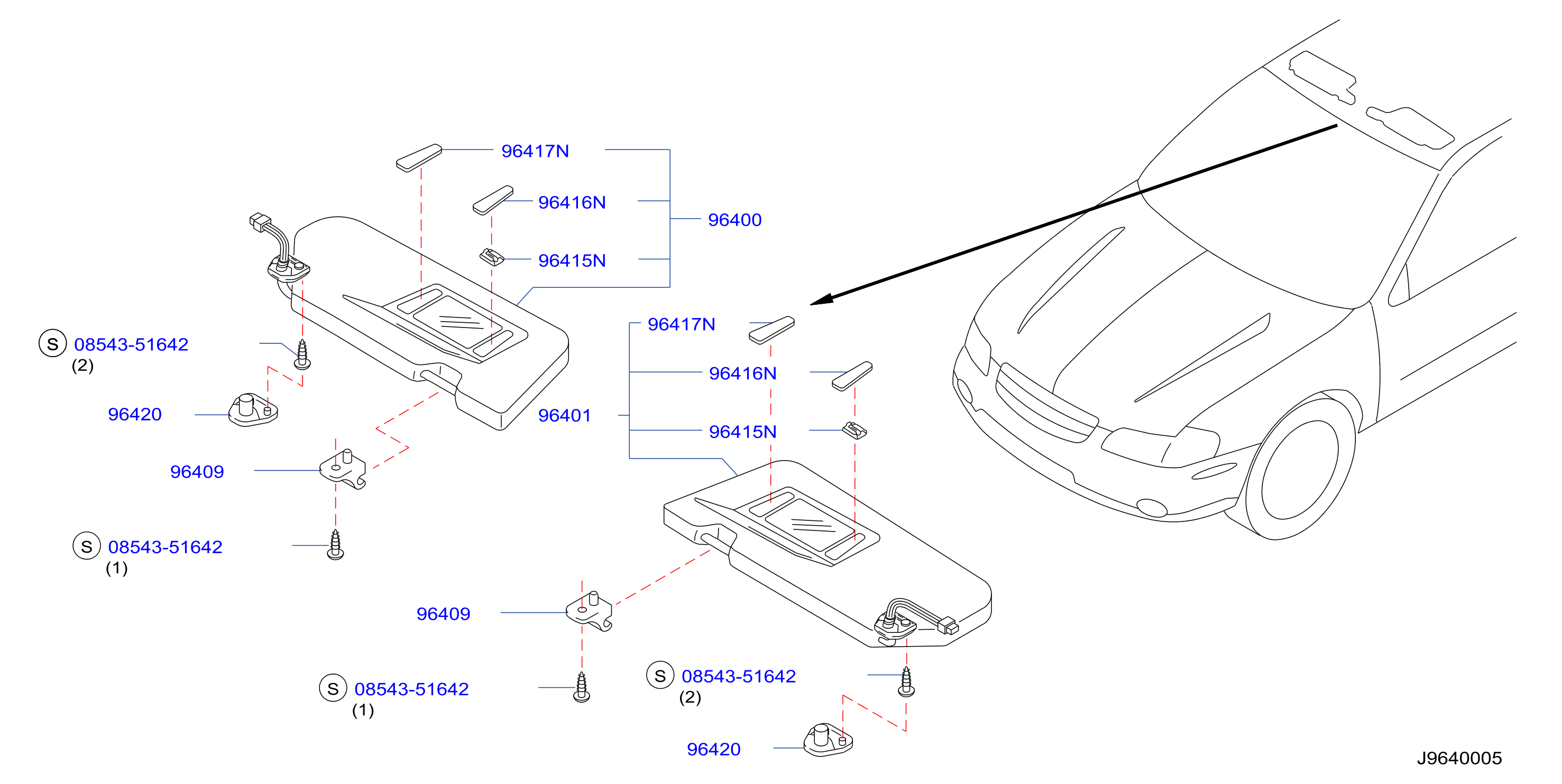 Full size assembly image of SUNVISOR (1/3)