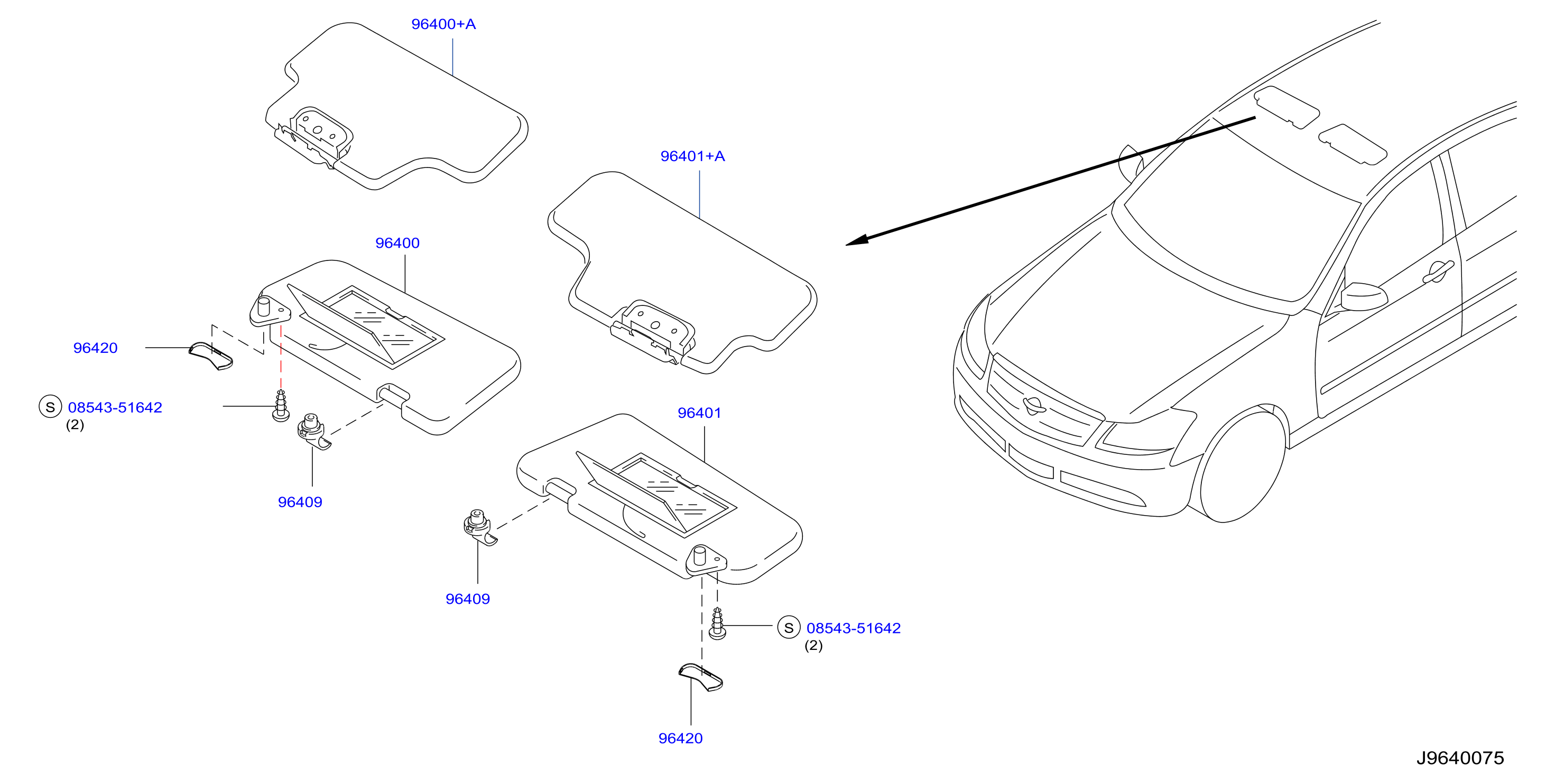 Diagram SUNVISOR for your 2007 INFINITI M35   