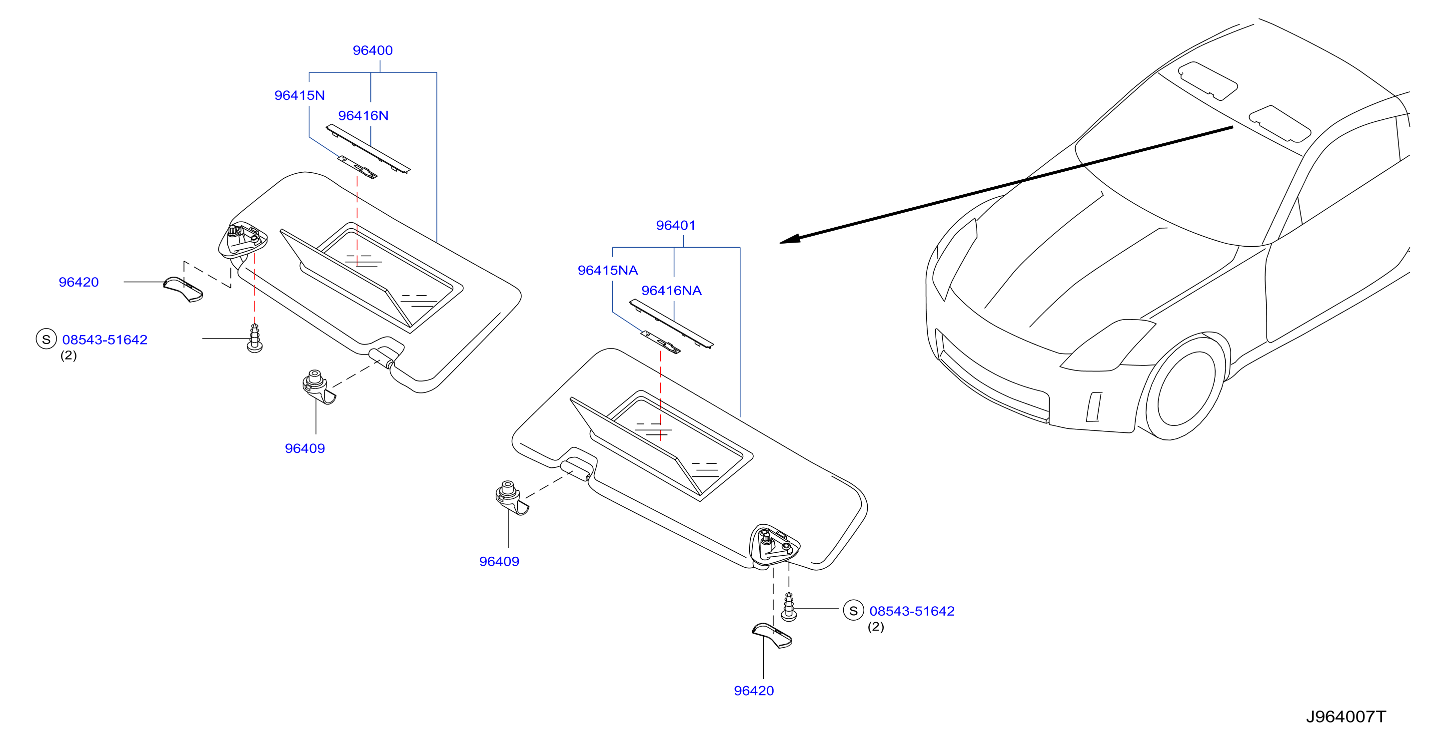 Diagram VISERA for your 2020 Nissan Rogue   