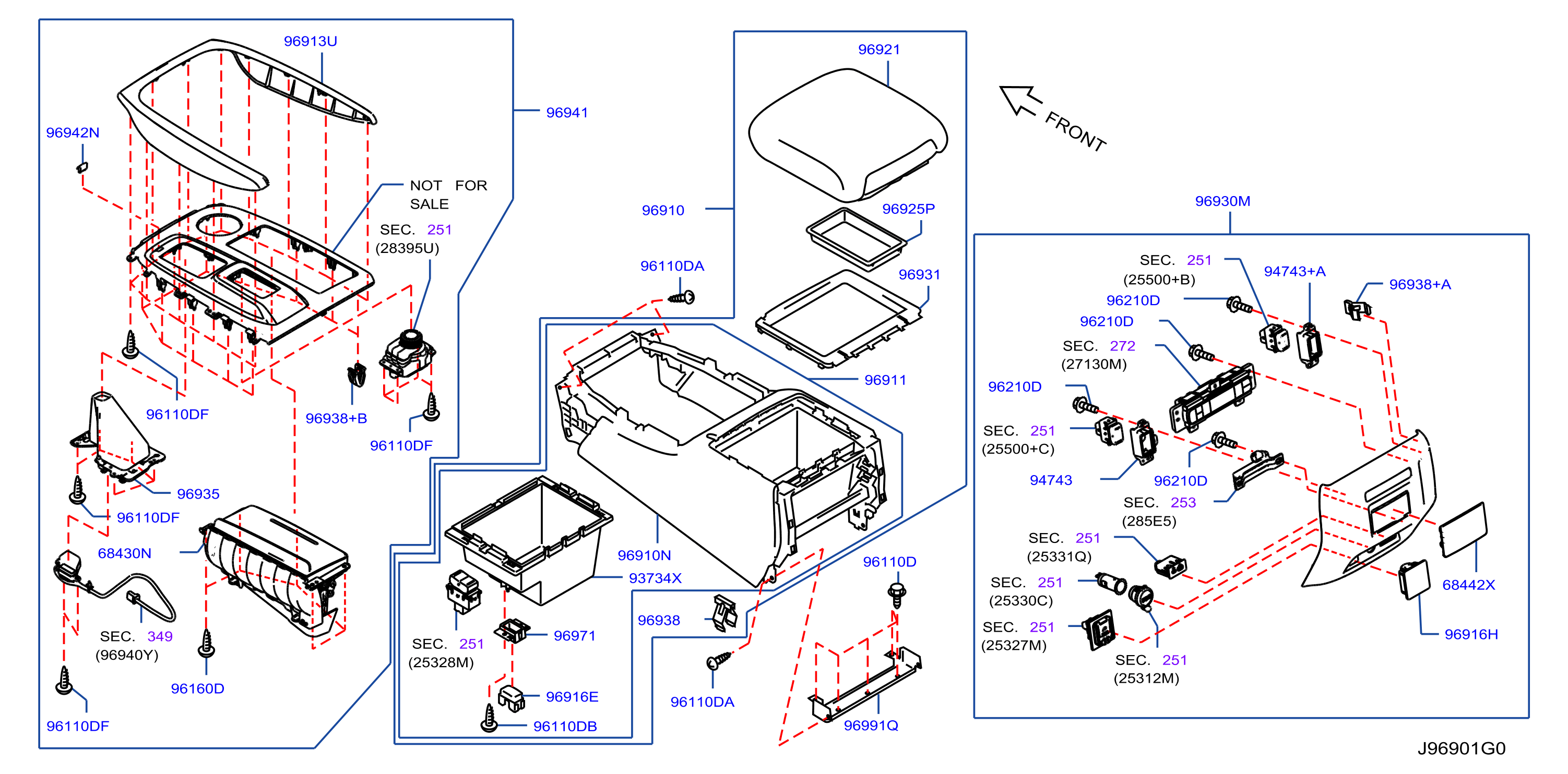Diagram CAJA DE LA CONSOLA for your 2006 Nissan Altima   