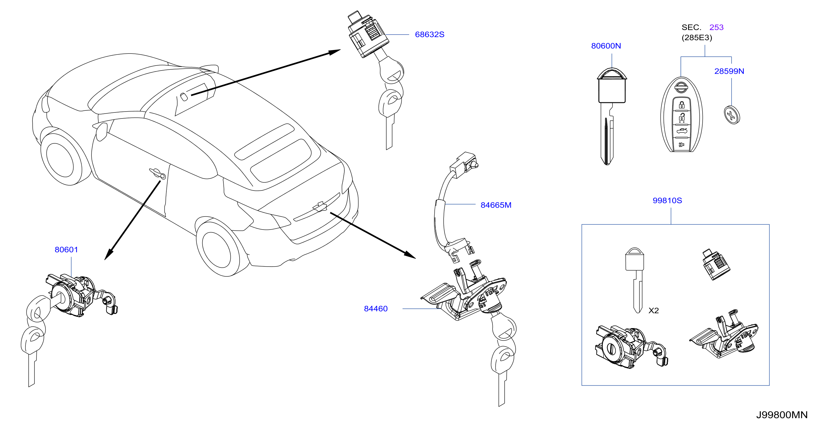 nissan-murano-check-srs-for-s-key-lock-key-set-99810-1gr0b-bill