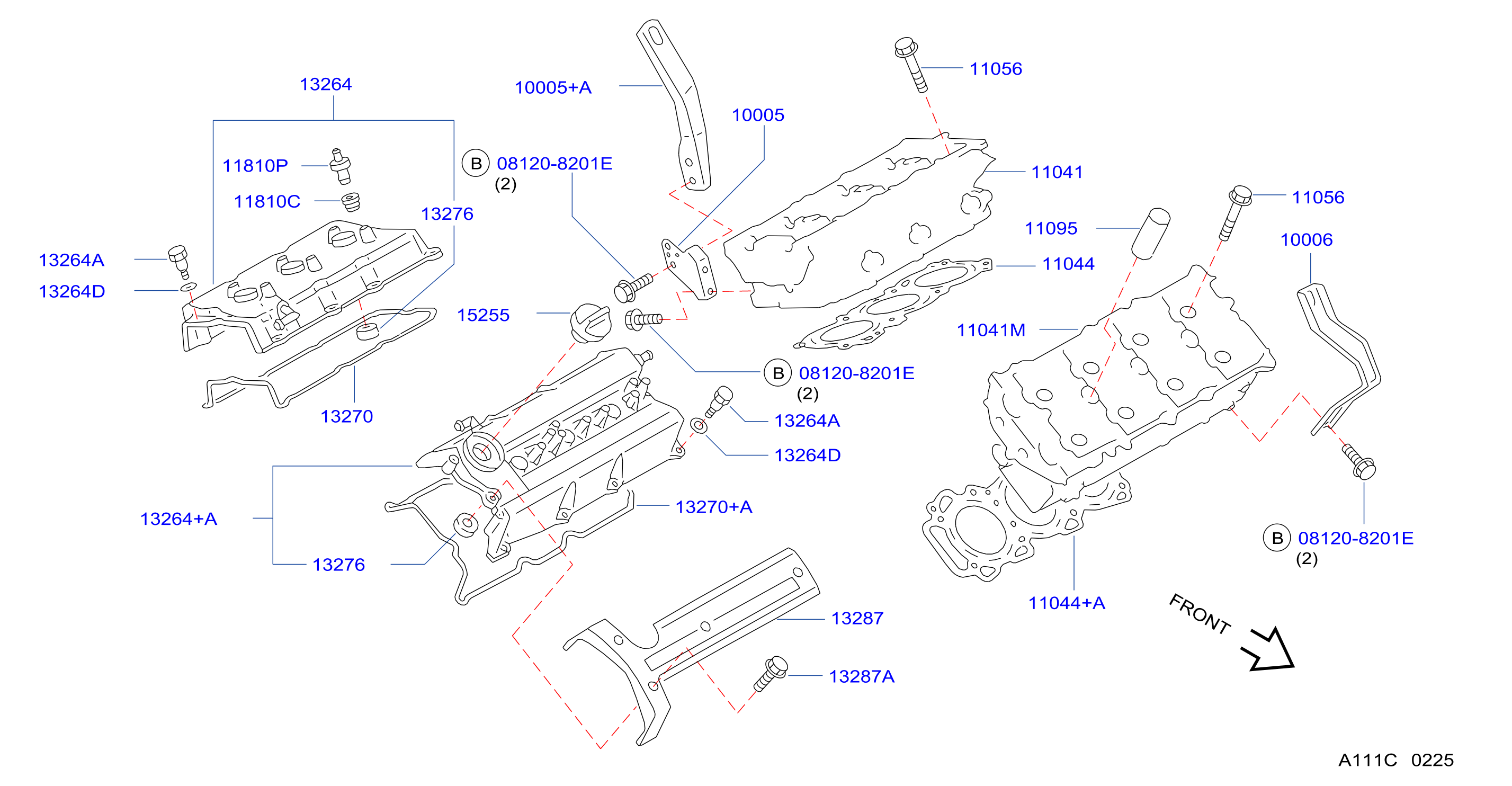 Diagram CULATA Y CUBIERTA DEL BALANCIN for your 2019 INFINITI M56   