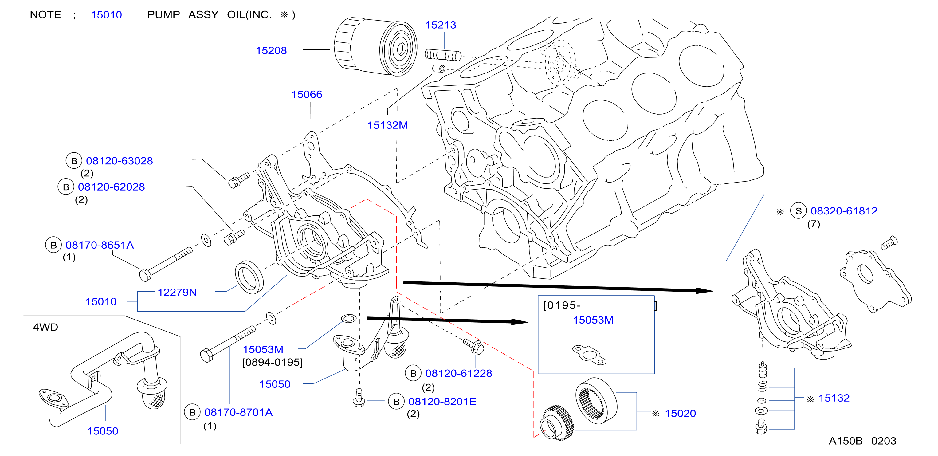 Diagram LUBRICATING SYSTEM for your 1986 Nissan Maxima   