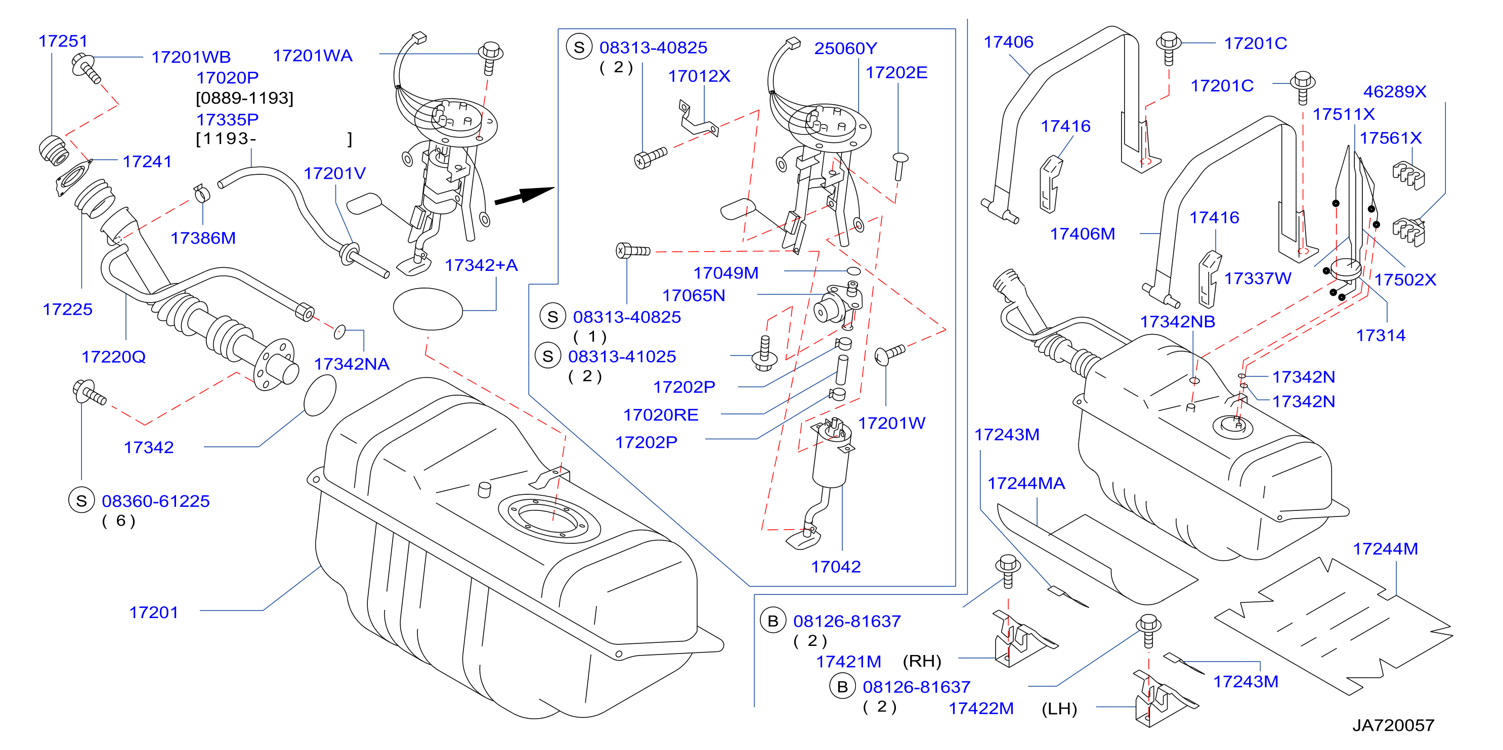 Diagram FUEL TANK for your 2007 INFINITI M35   