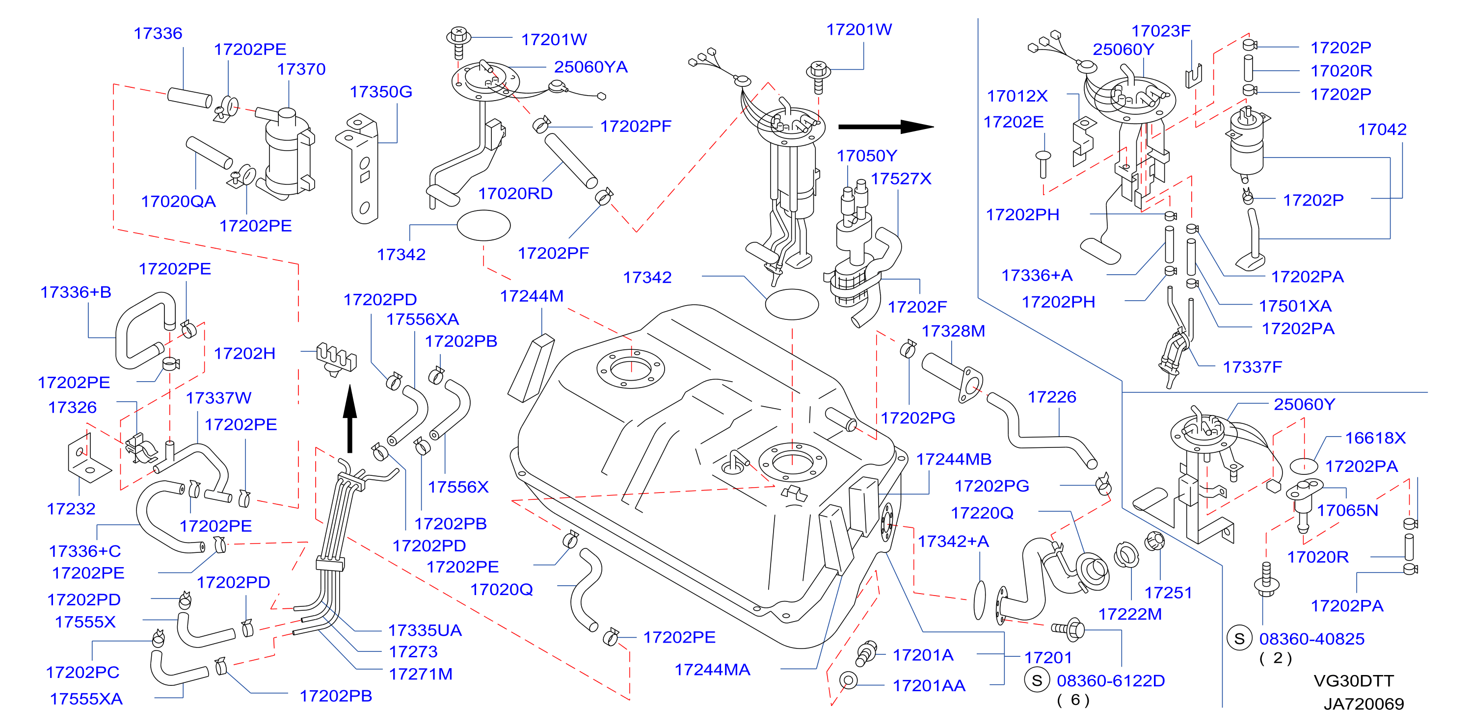 Diagram FUEL TANK for your Nissan 300ZX  