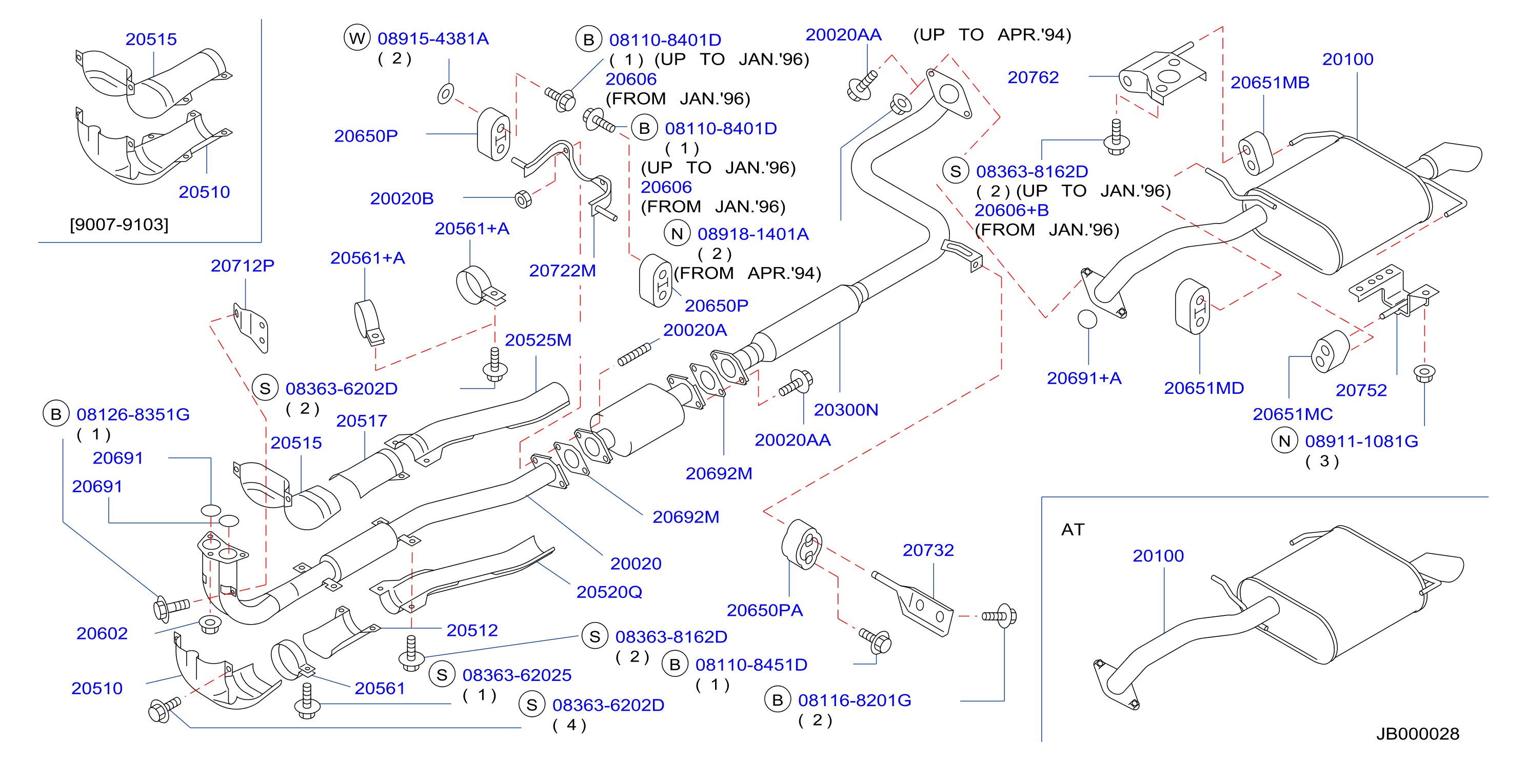 Diagram TUBO DE ESCAPE Y SILENCIADOR for your 2018 INFINITI JX35   