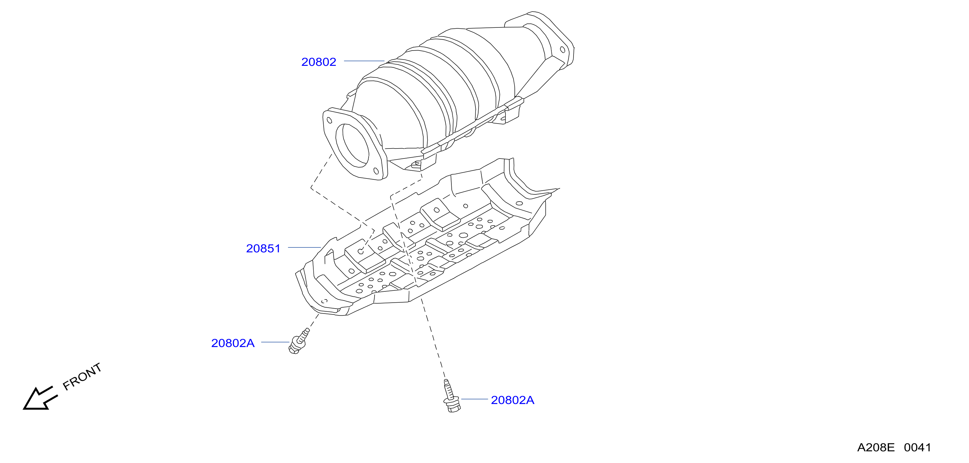 Diagram CATALIZADOR, INYECCIÓN COMBUS & UREA ESCA for your 1994 Nissan Sentra GXE 1.6L AT 
