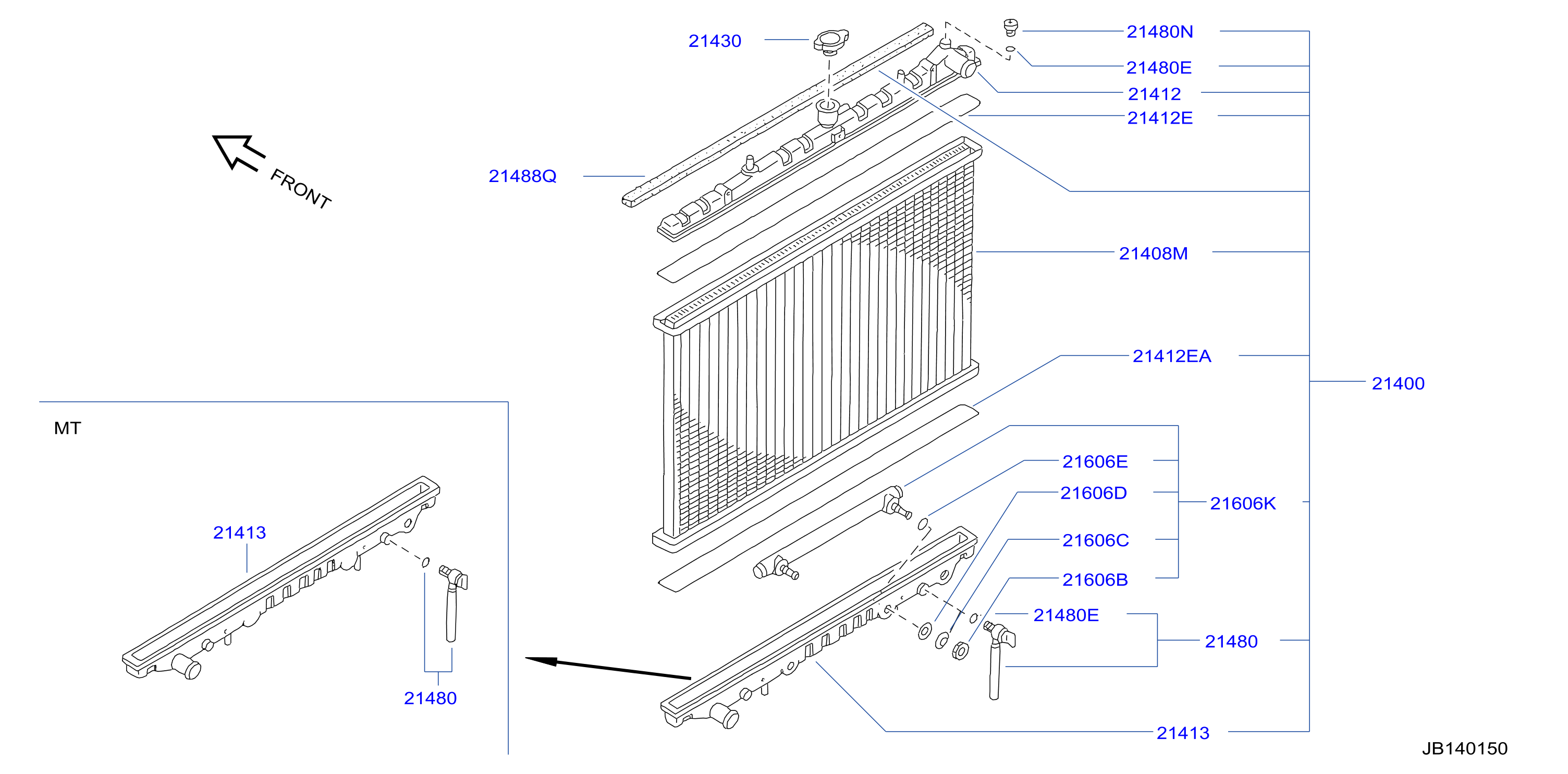 Nissan 300ZX Service File S. Shroud Radiator. (Upper - 21477-40P00 ...