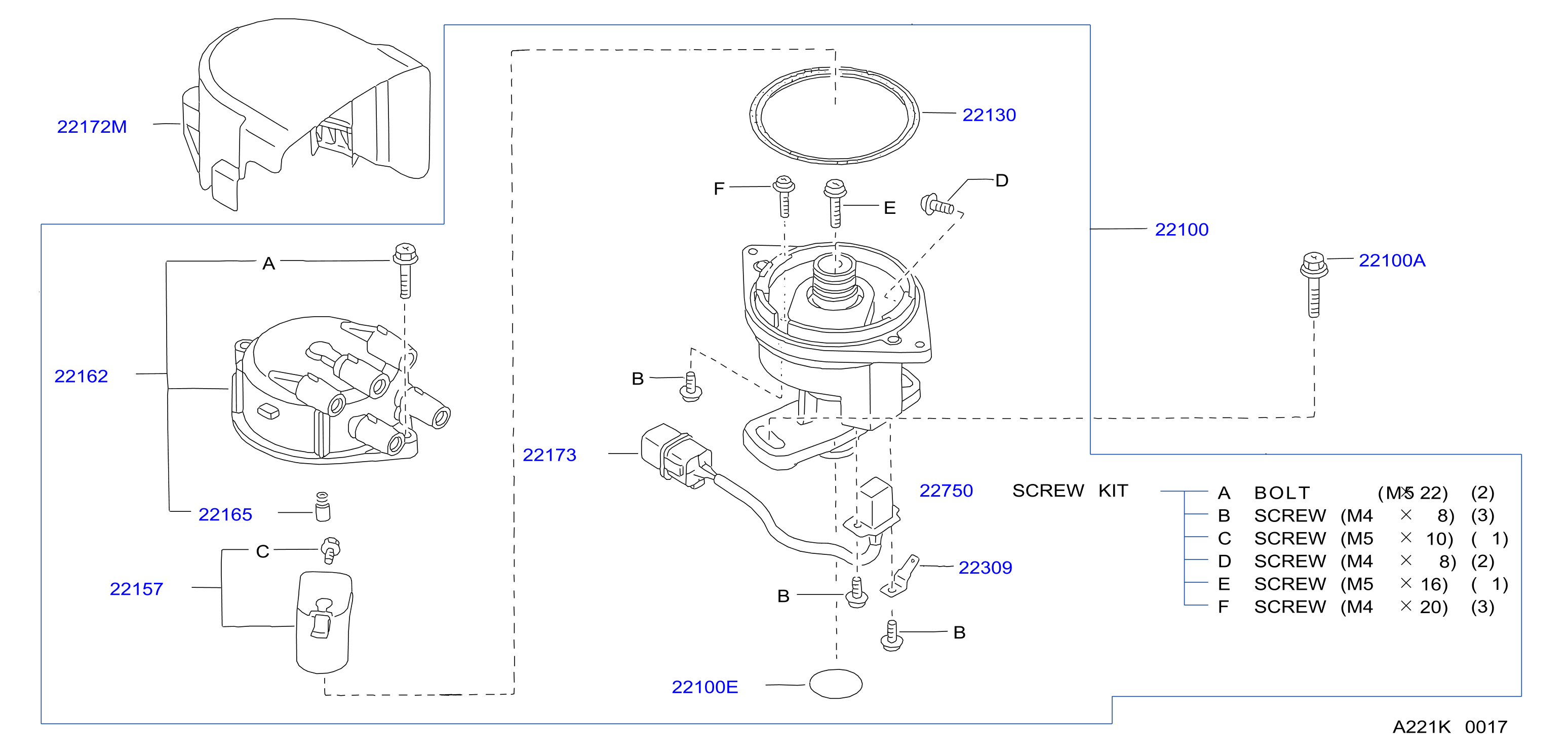 Diagram DISTRIBUTOR & IGNITION TIMING SENSOR for your 1995 Nissan Sentra   