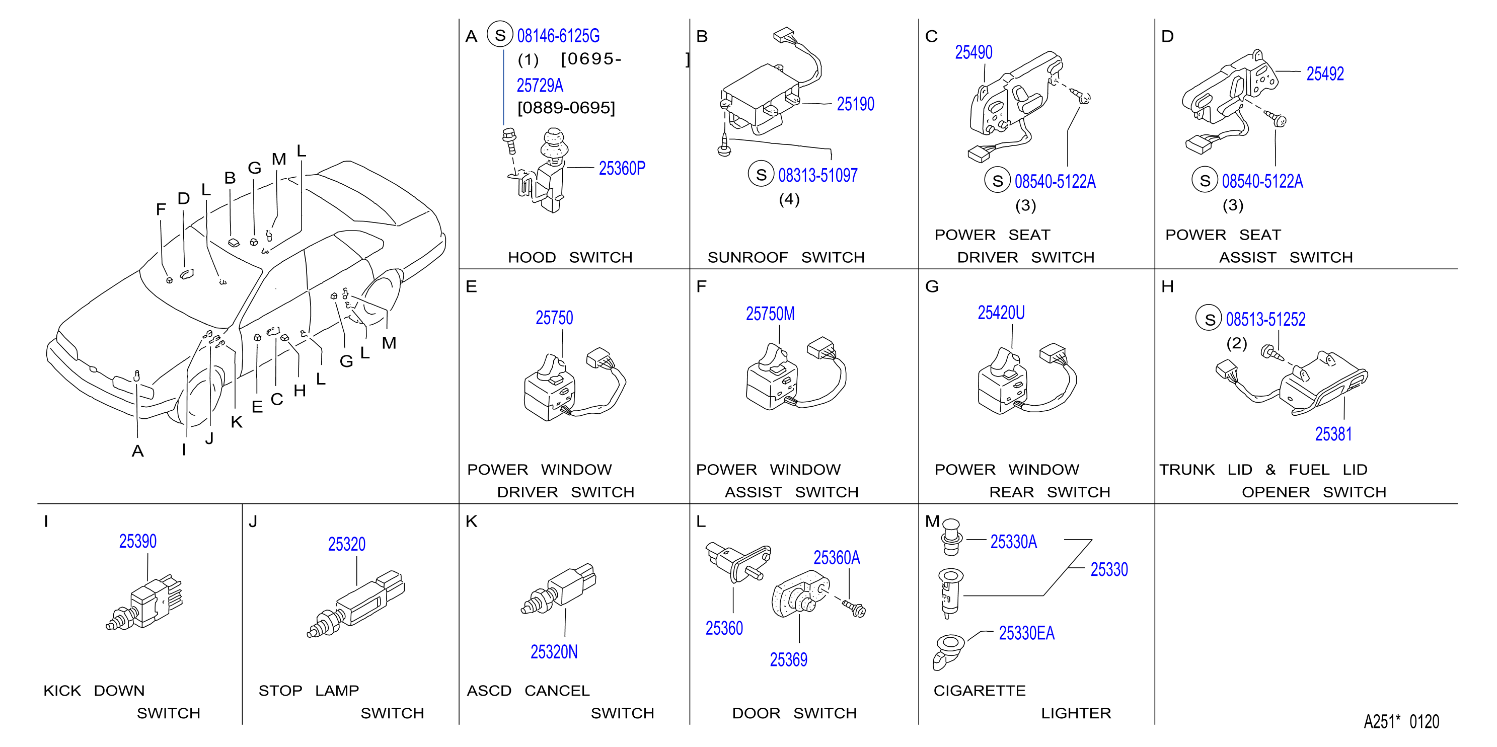 Diagram INTERRUPTOR for your 2015 INFINITI EX35   