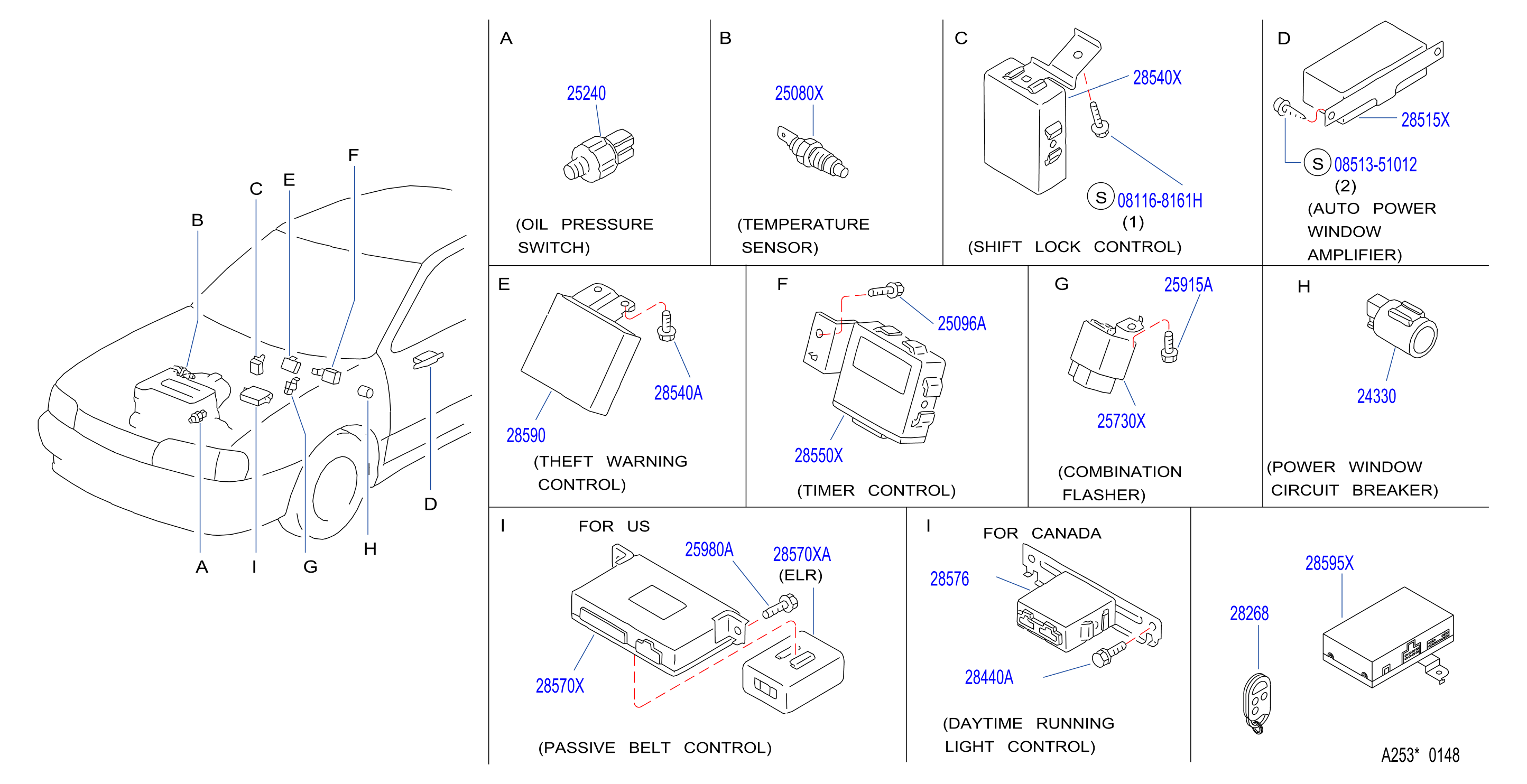 Diagram ELECTRICAL UNIT for your 2004 INFINITI I35   