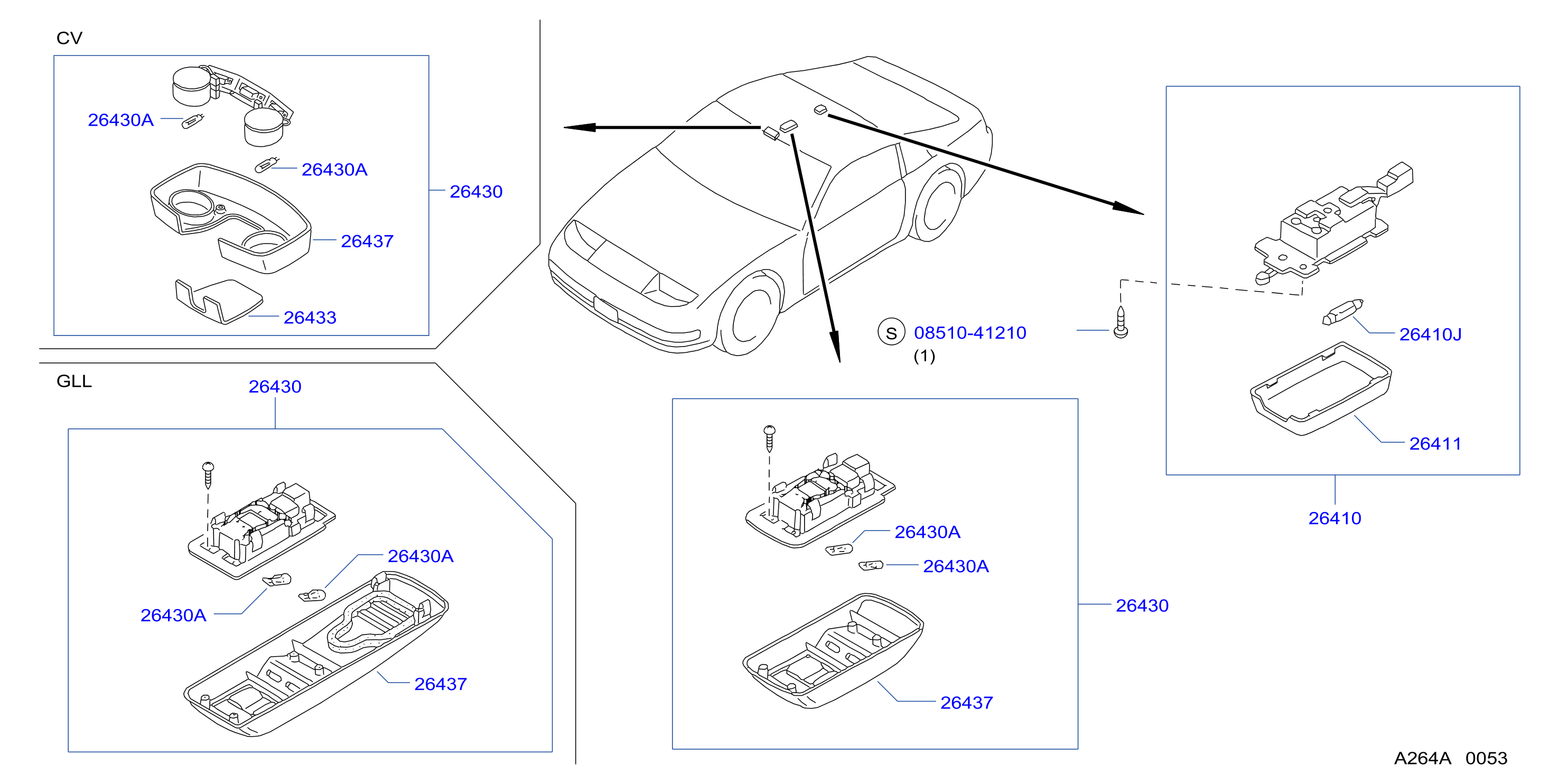 Diagram ROOM LAMP for your Nissan 300ZX  