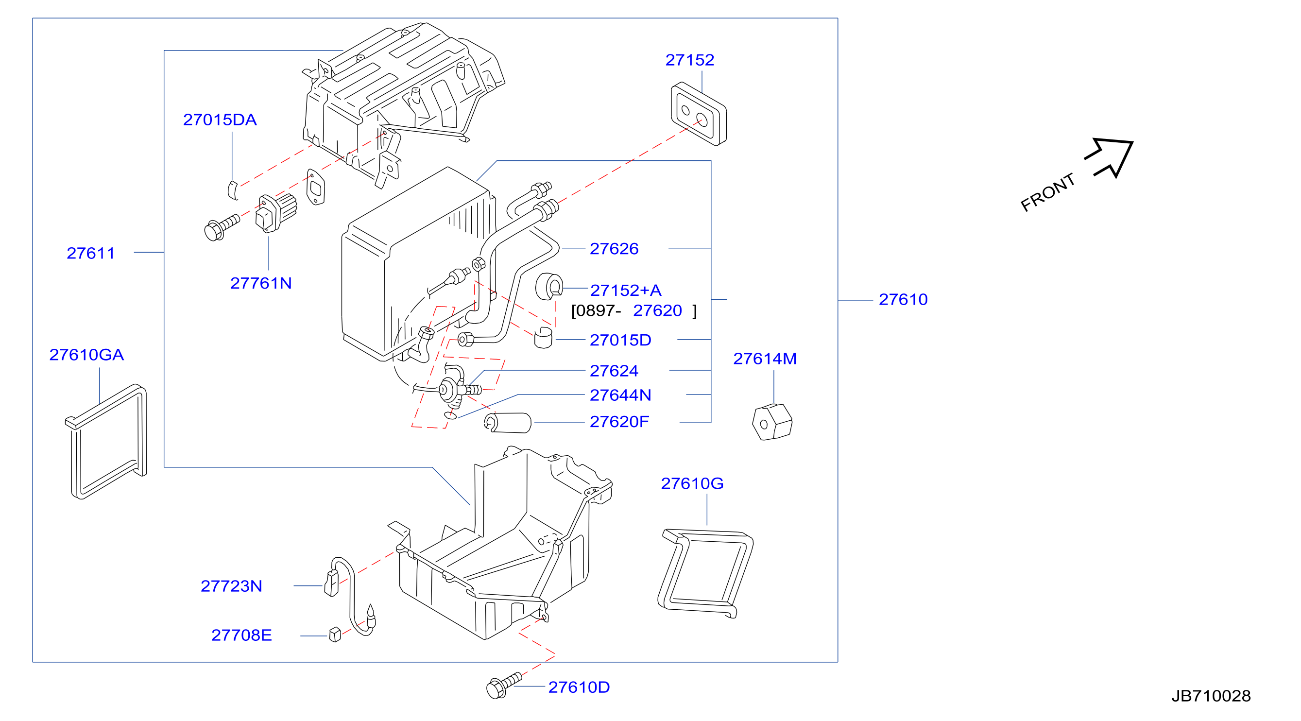 Diagram COOLING UNIT for your Nissan