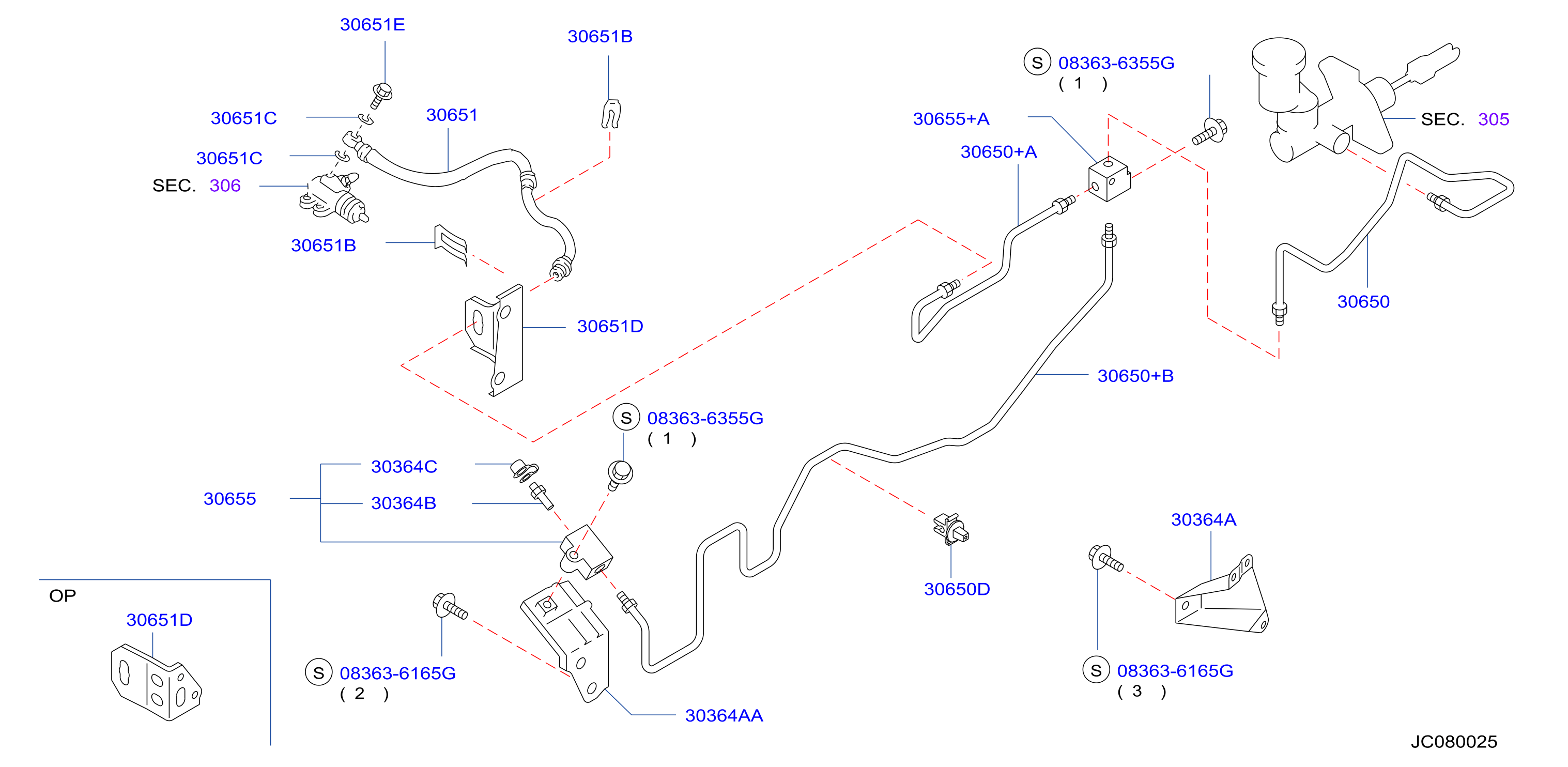Full size assembly image of TUBERÍA DEL EMBRAGUE (1/1)