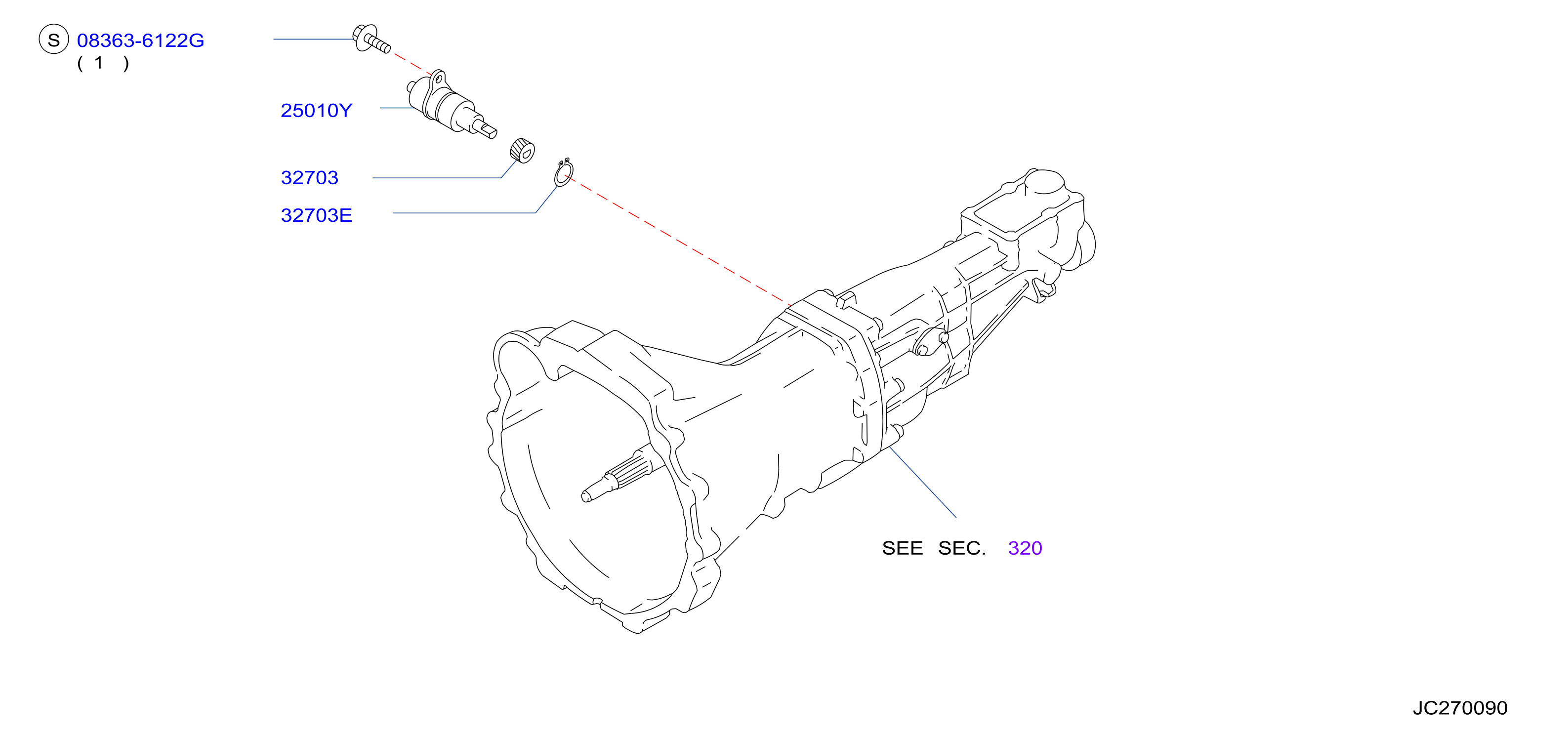 2018 Nissan Armada Vehicle Speed Sensor 25010 56G00 Genuine