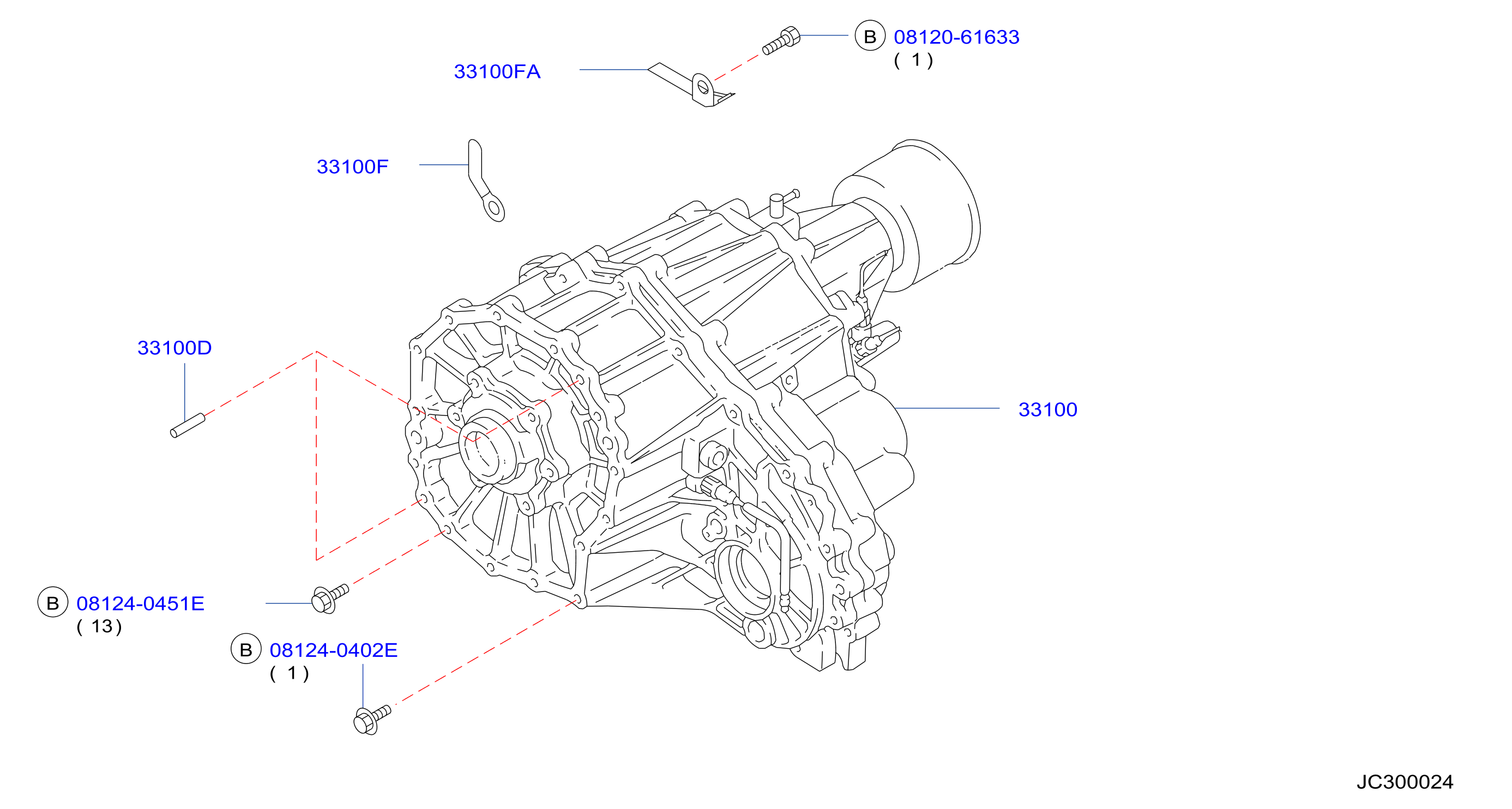 Diagram TRANSFER ASSEMBLY & FITTING for your INFINITI