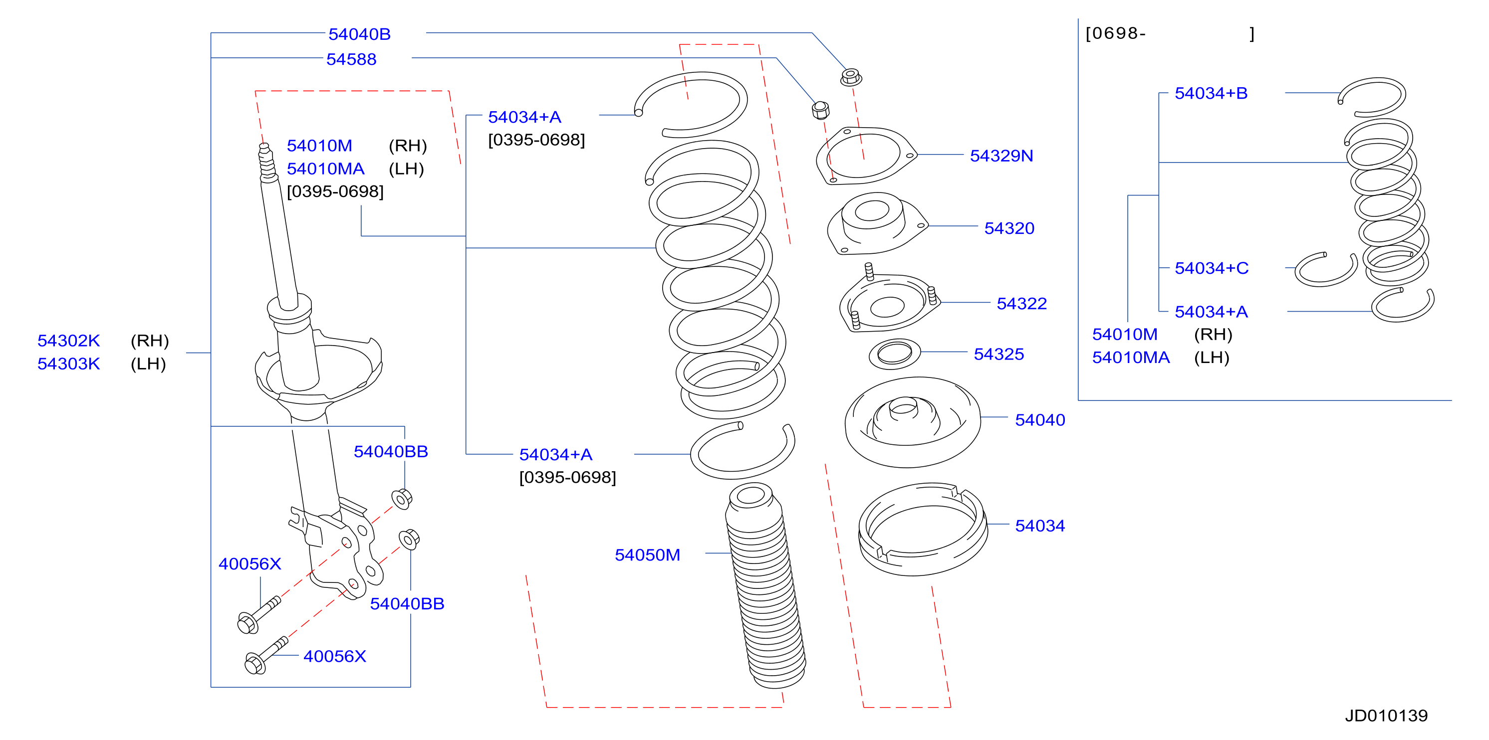 Diagram FRONT SUSPENSION for your 2004 INFINITI M45   