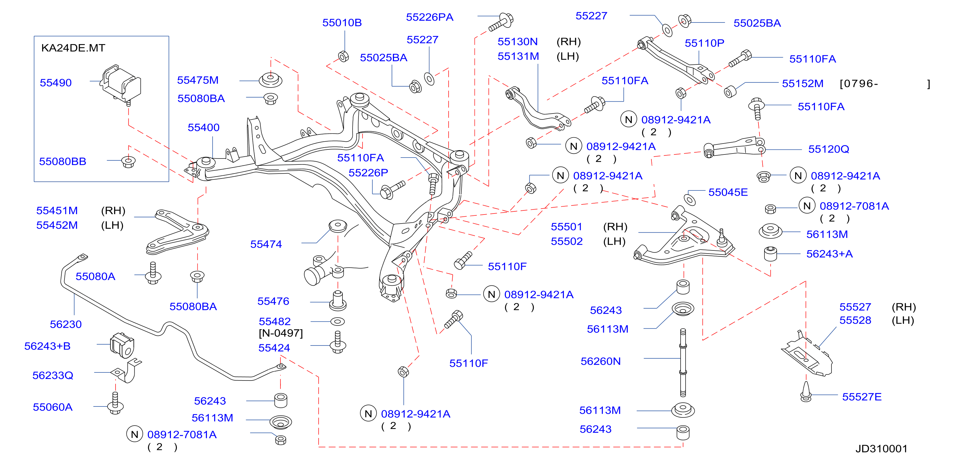 Diagram SUSPENSIÓN TRASERA for your 2020 Nissan Titan   
