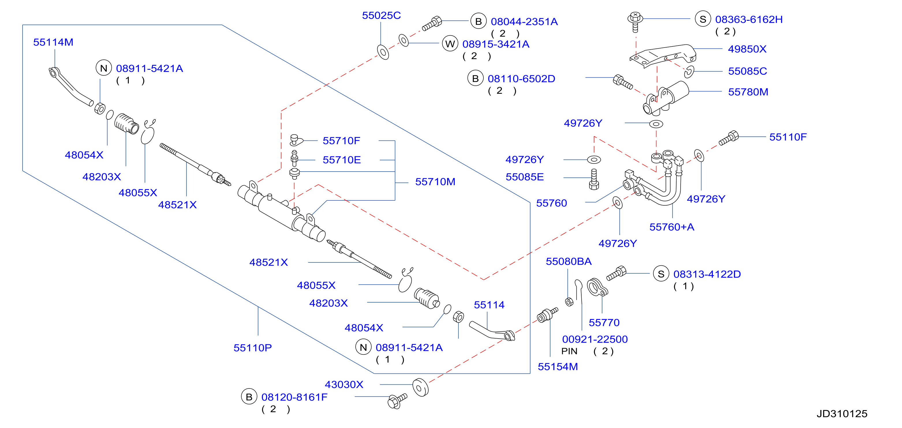 Diagram SUSPENSIÓN TRASERA for your 2020 Nissan Titan   