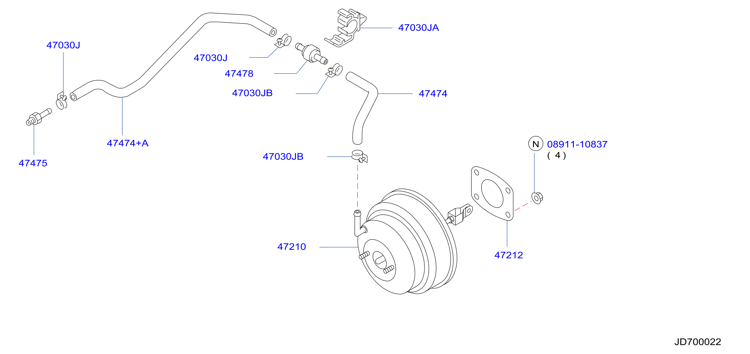 Diagram BRAKE SERVO &             SERVO CONTROL for your Nissan Maxima  