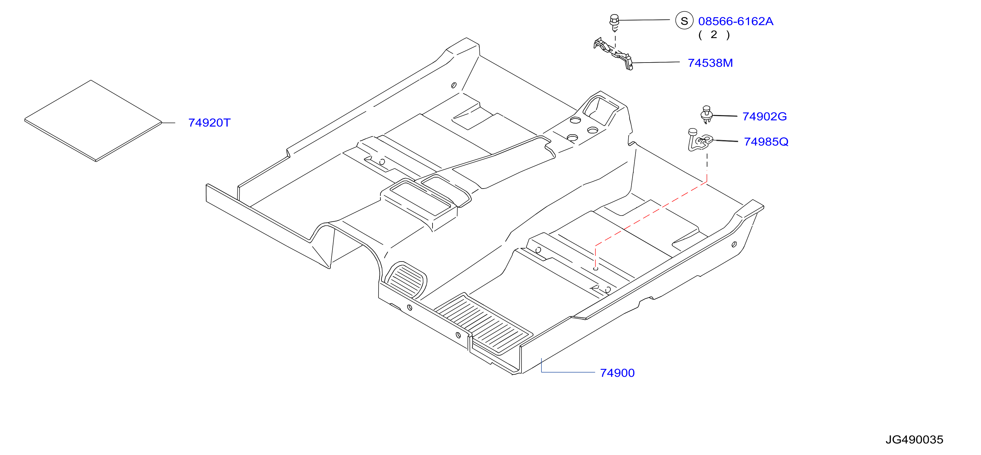 Diagram FLOOR TRIMMING for your Nissan 300ZX  