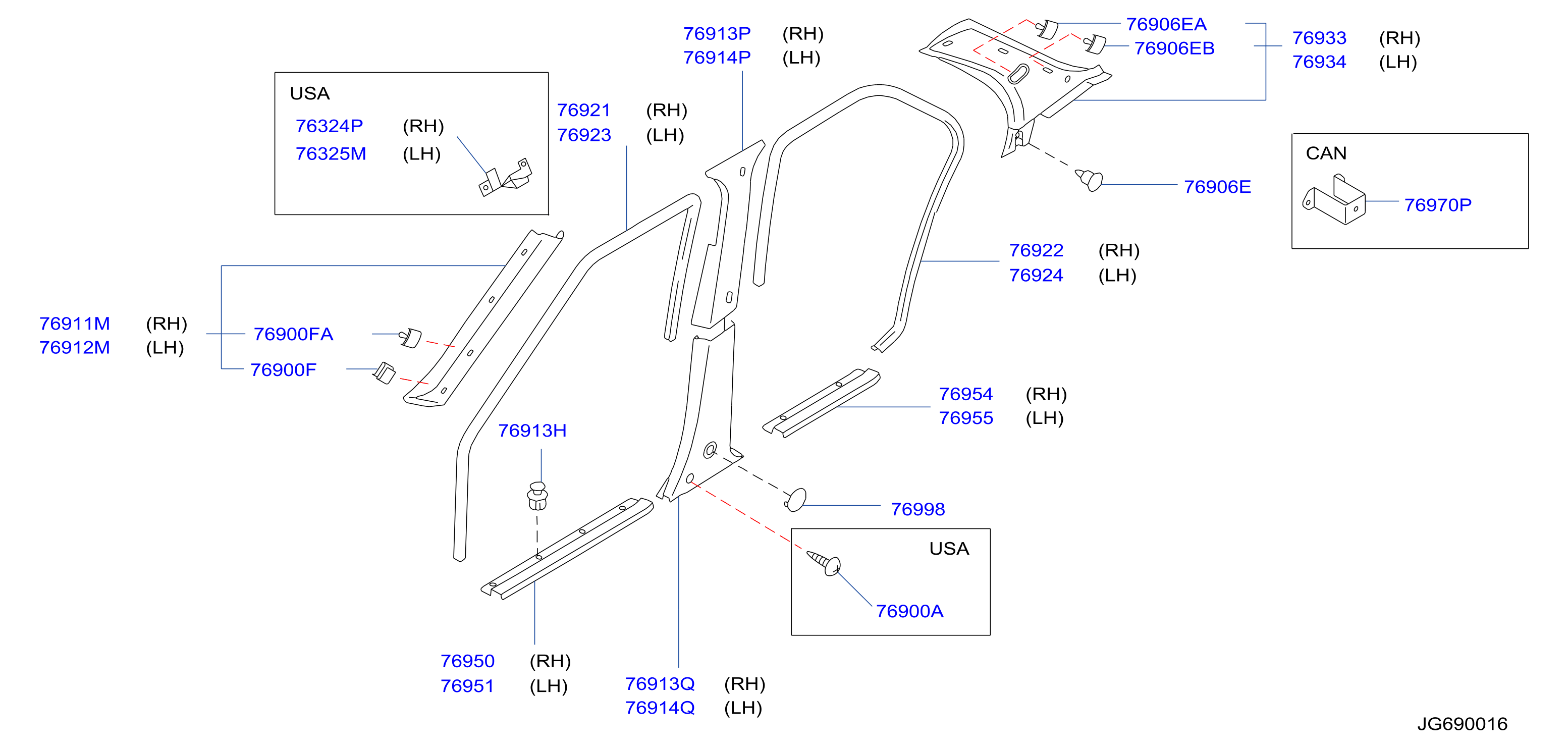 Full size assembly image of BODY SIDE TRIMMING (1/1)