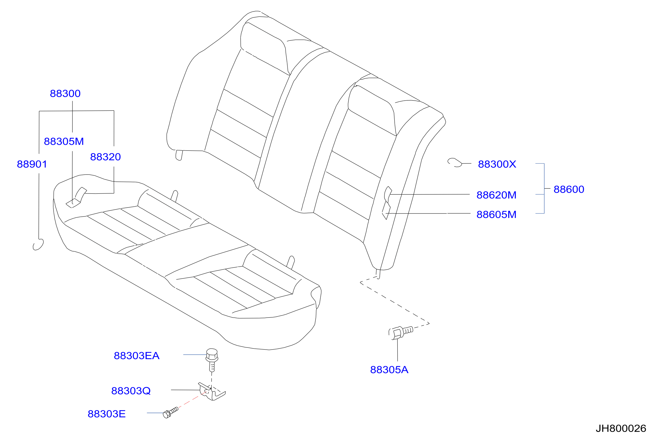 01121-06371 - Ord frm srs bol. Screw tapp - Genuine Nissan Part