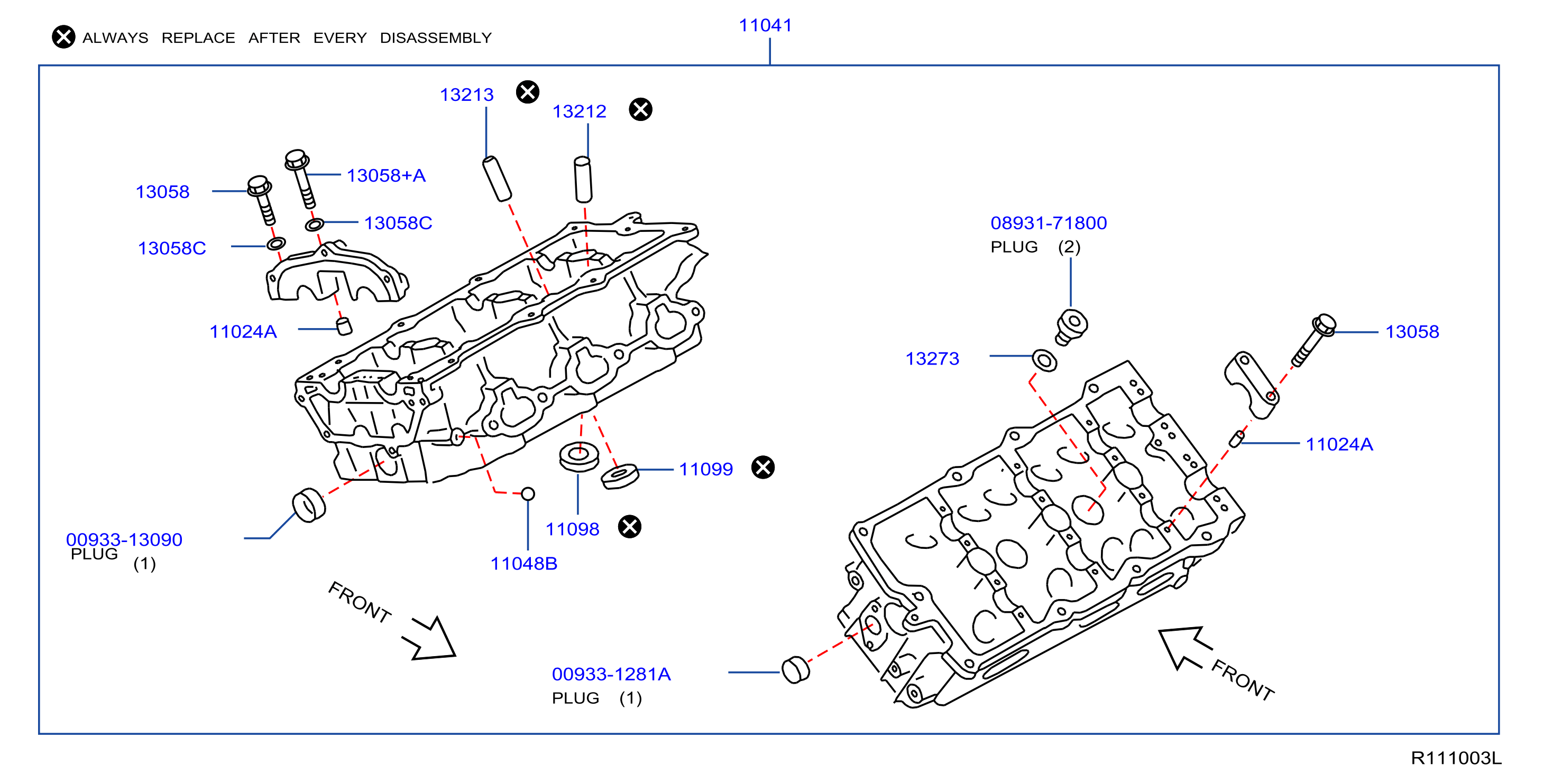 Diagram CULATA Y CUBIERTA DEL BALANCIN for your 2008 Nissan Altima COUPE S 2.5L CVT 