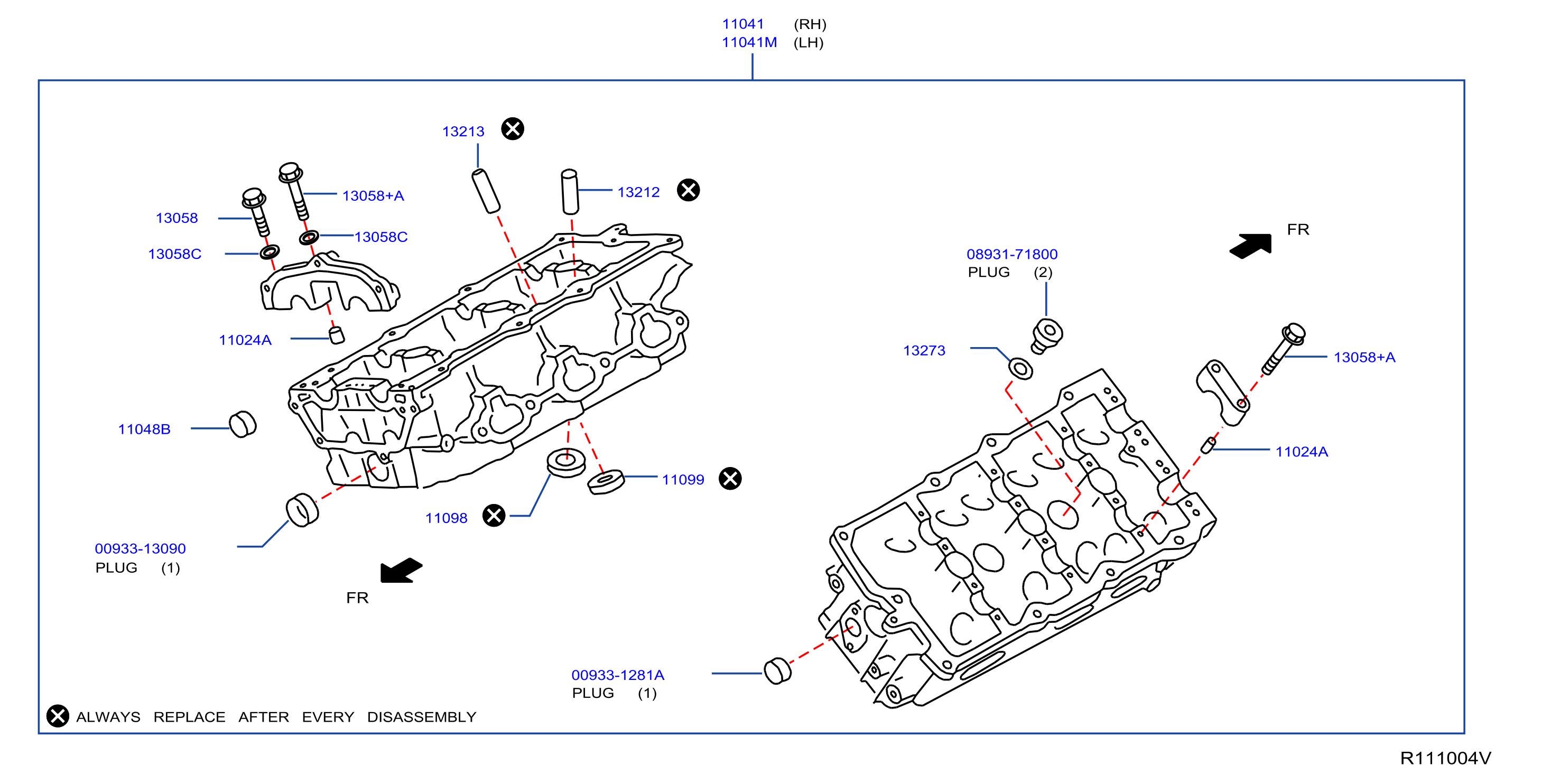 Diagram CULATA Y CUBIERTA DEL BALANCIN for your 2008 Nissan Altima COUPE S 2.5L CVT 