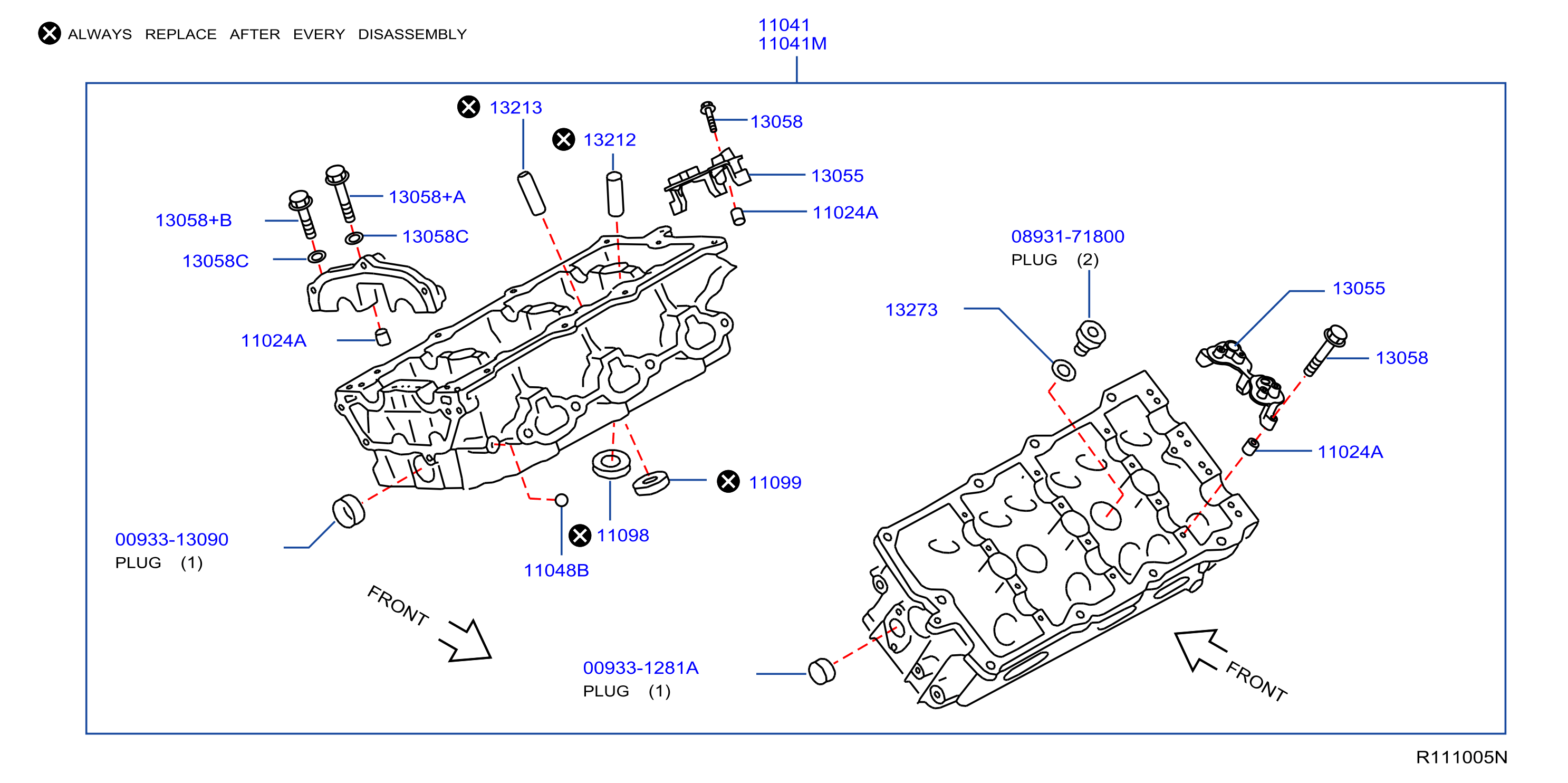 Diagram CULATA Y CUBIERTA DEL BALANCIN for your 2008 Nissan Altima COUPE S 2.5L CVT 