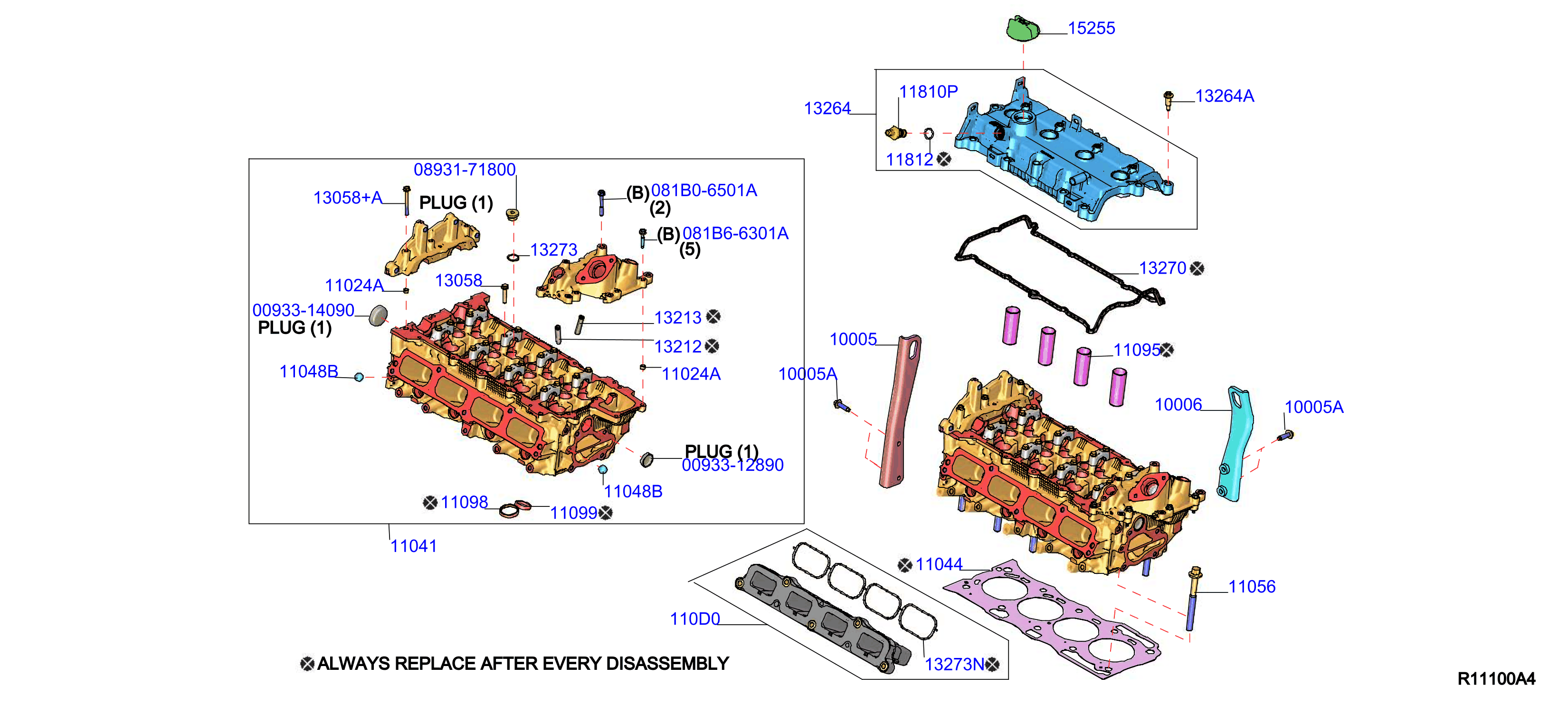 2018 Nissan Armada Engine Intake Manifold 110D0 6CA0A Genuine