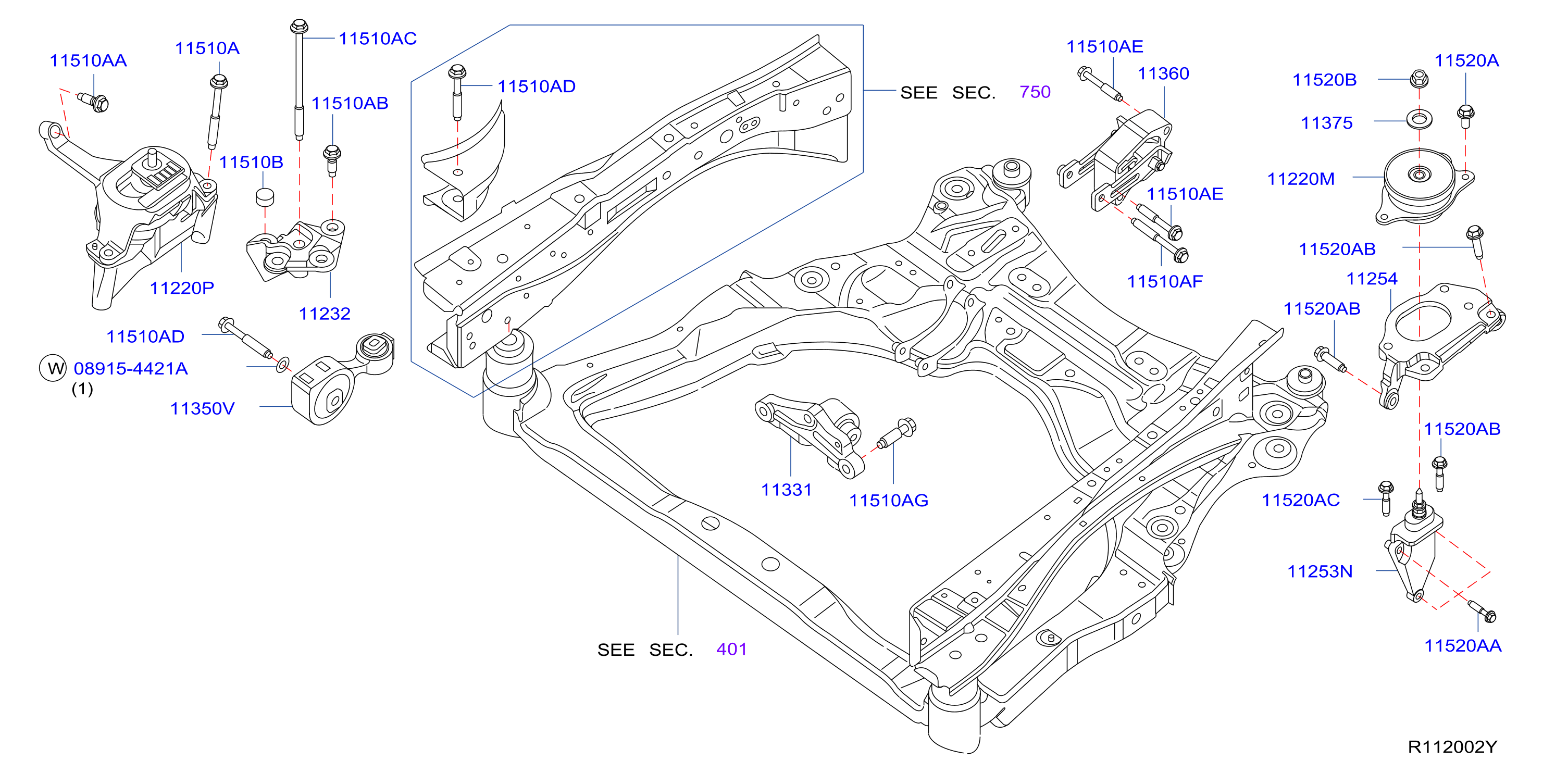 2002 nissan shop altima engine mounts